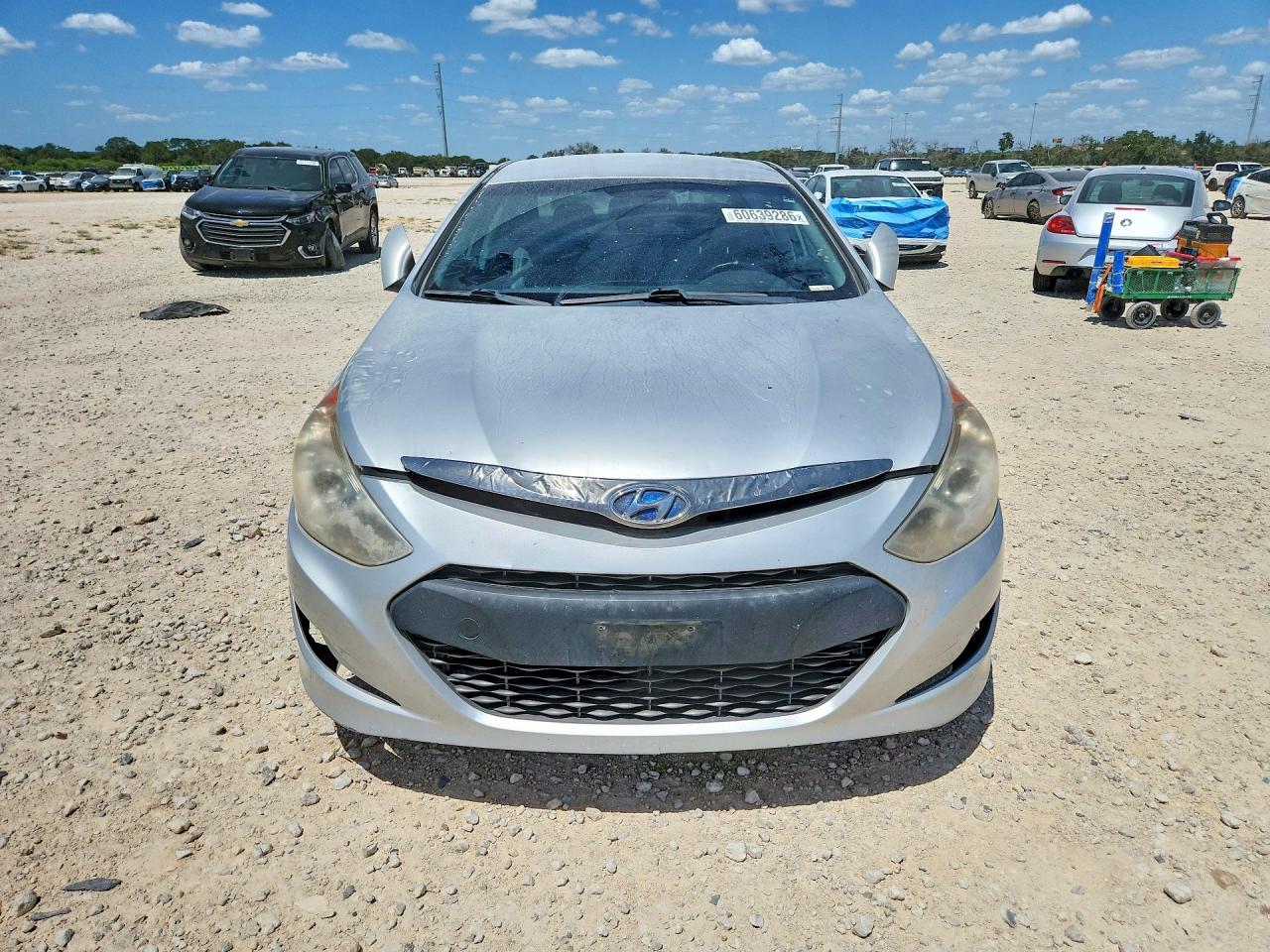 2012 Hyundai Sonata Hybrid Silver vin: KMHEC4A48CA059927