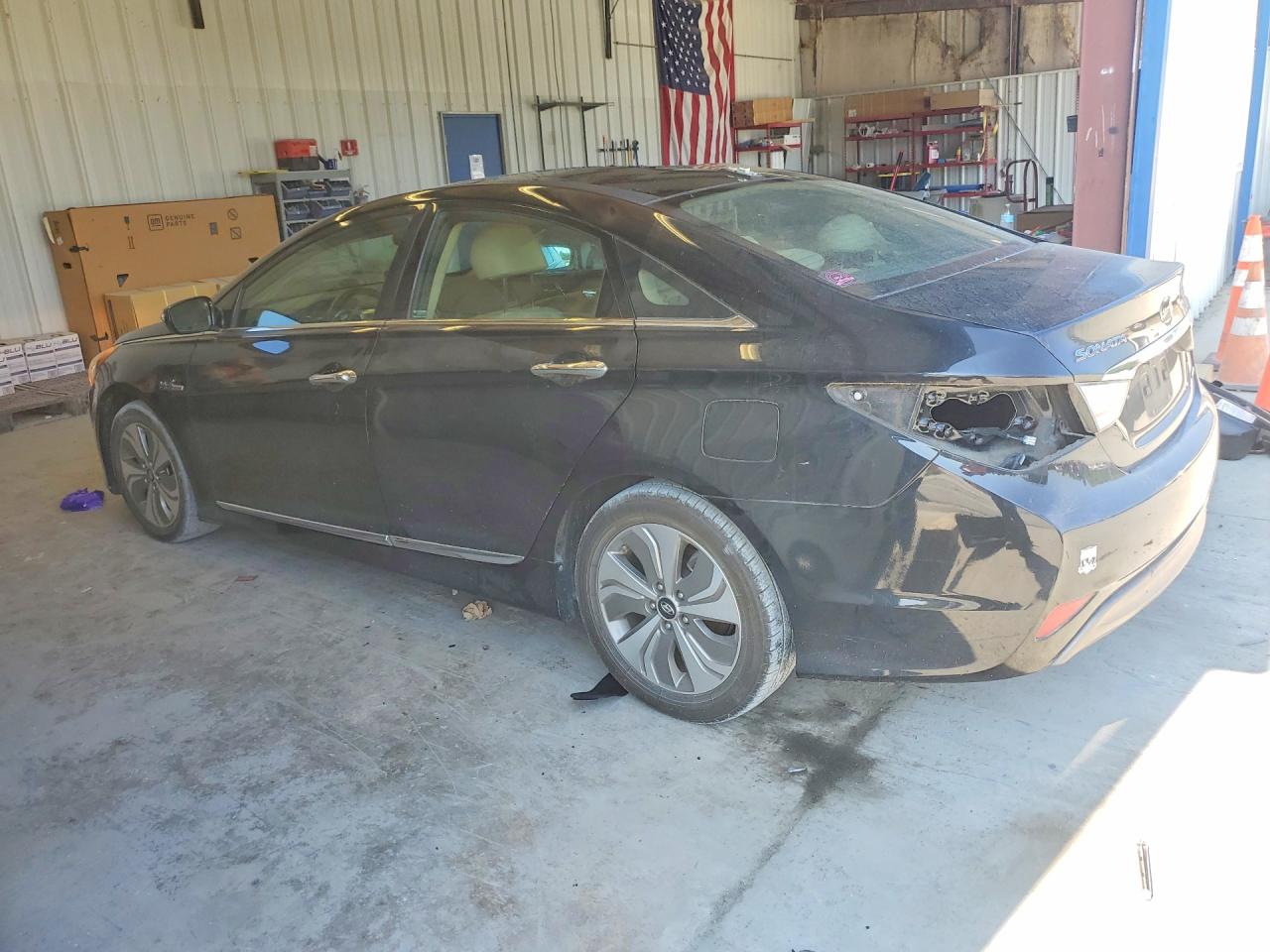 2013 Hyundai Sonata Hybrid Black vin: KMHEC4A48DA067379