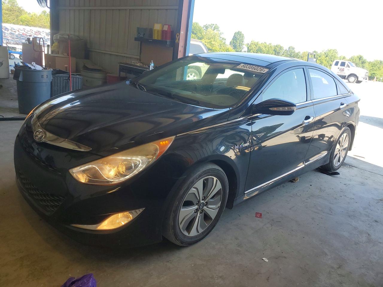 2013 Hyundai Sonata Hybrid Черный vin: KMHEC4A48DA067379