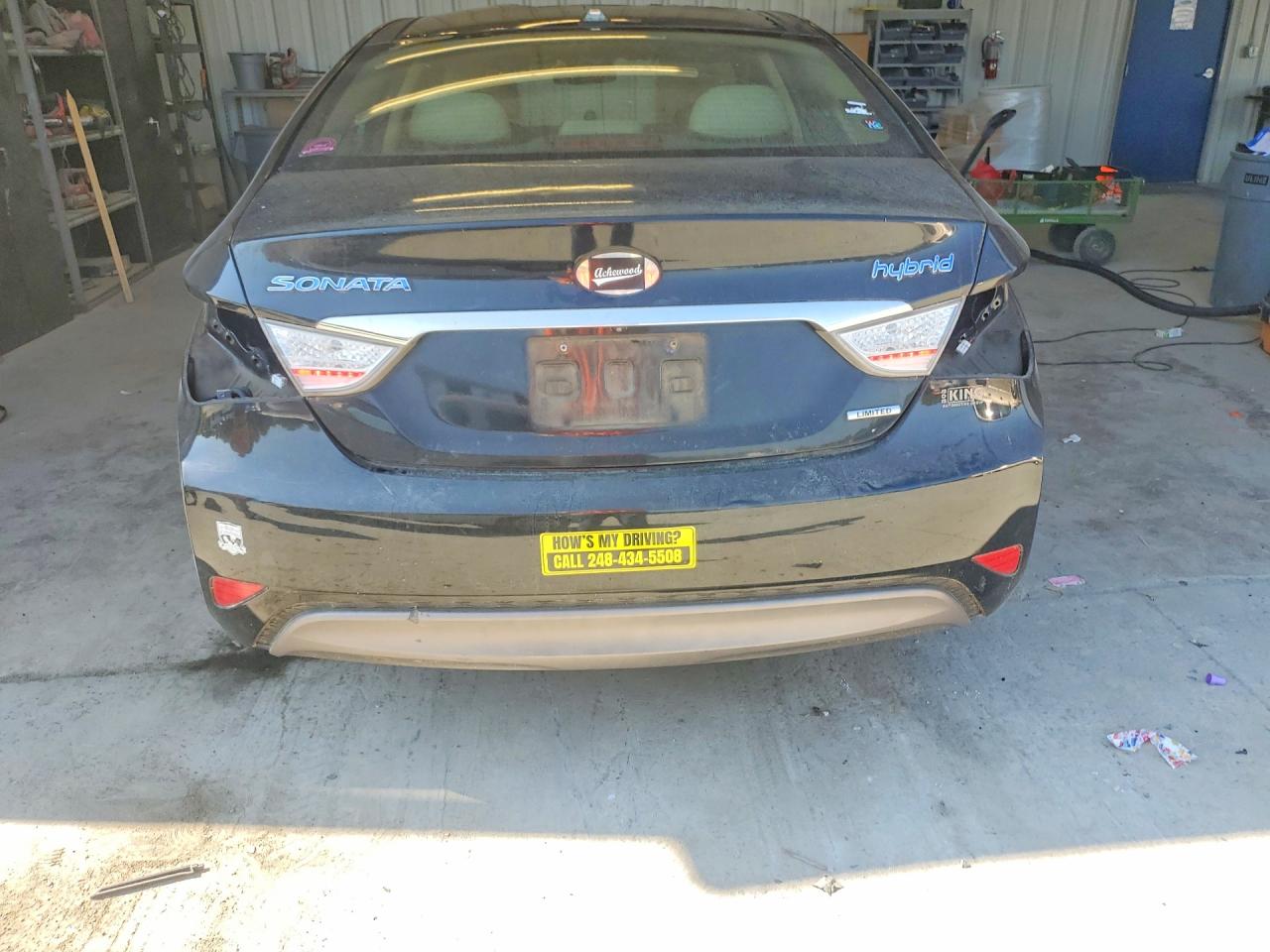 2013 Hyundai Sonata Hybrid Black vin: KMHEC4A48DA067379
