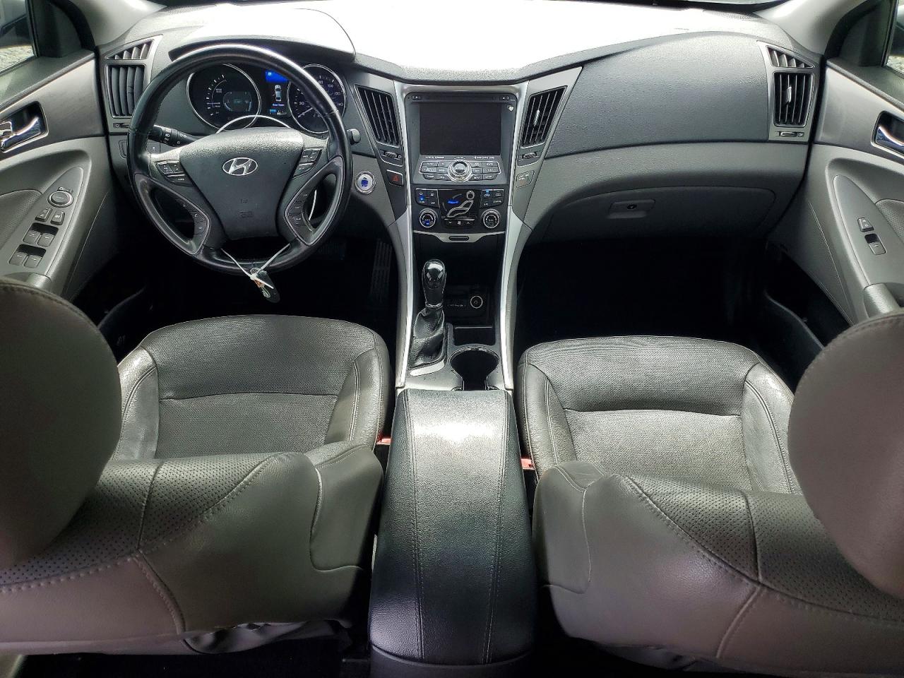 2013 Hyundai Sonata Hybrid Gray vin: KMHEC4A48DA071657
