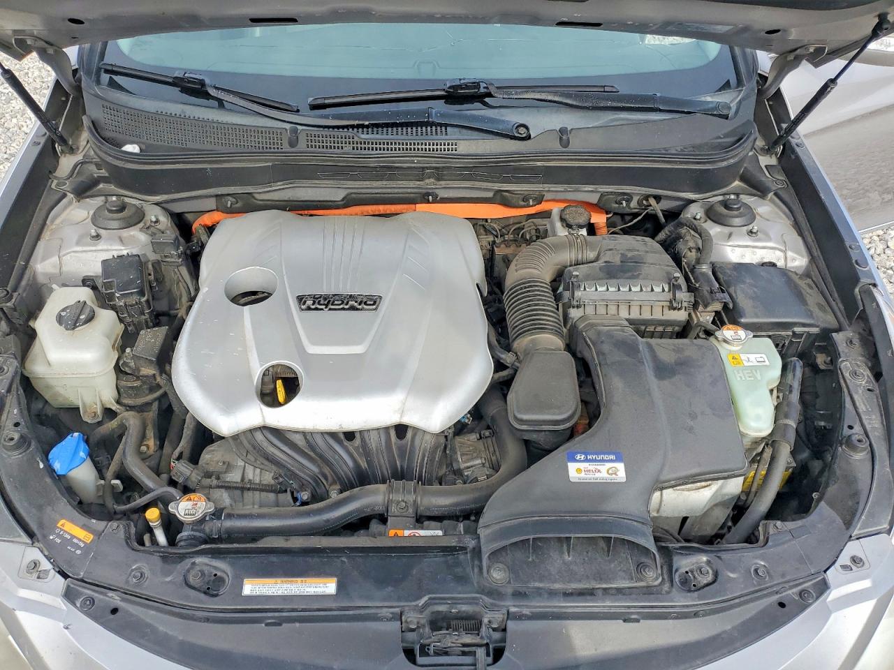 2013 Hyundai Sonata Hybrid Gray vin: KMHEC4A48DA071657