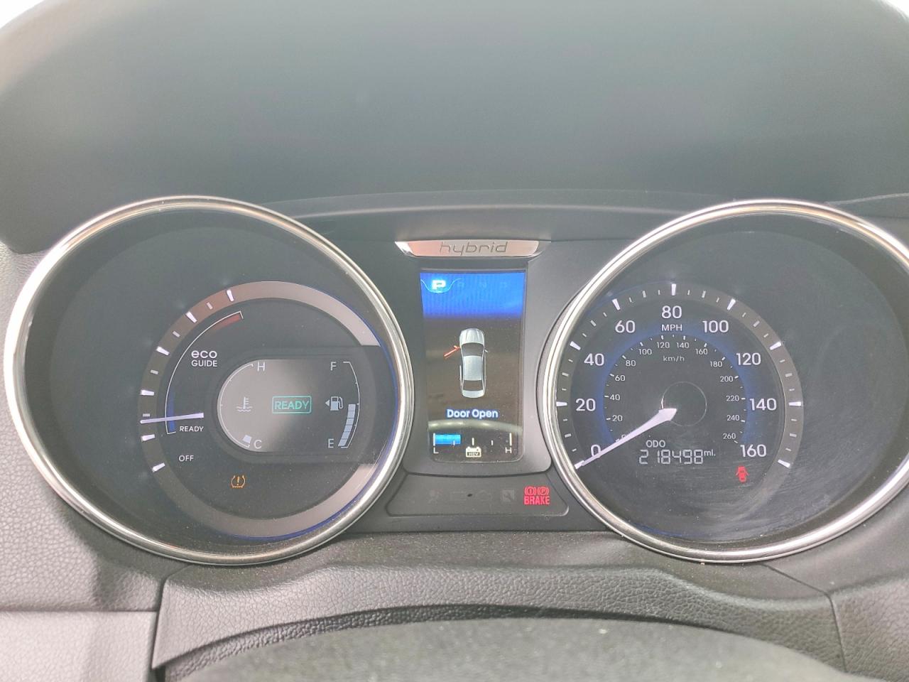 2013 Hyundai Sonata Hybrid Gray vin: KMHEC4A48DA071657
