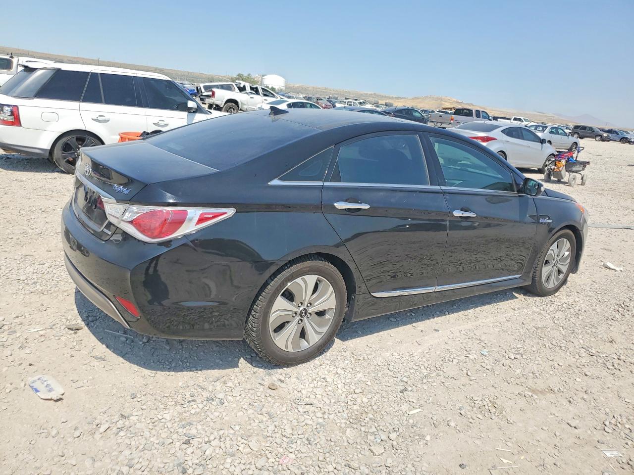 2013 Hyundai Sonata Hybrid Black vin: KMHEC4A48DA074784