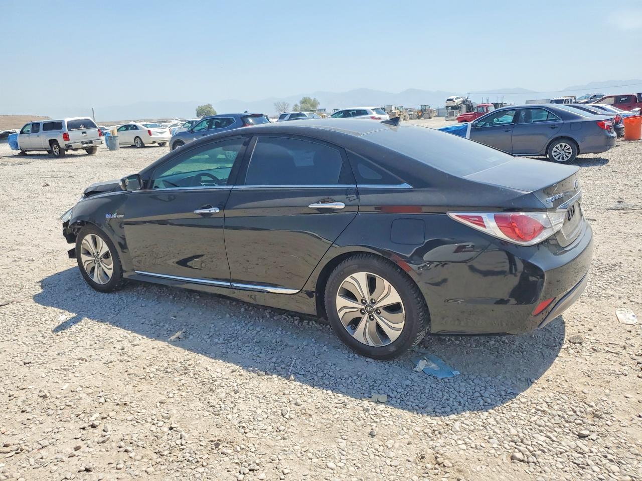 2013 Hyundai Sonata Hybrid Black vin: KMHEC4A48DA074784