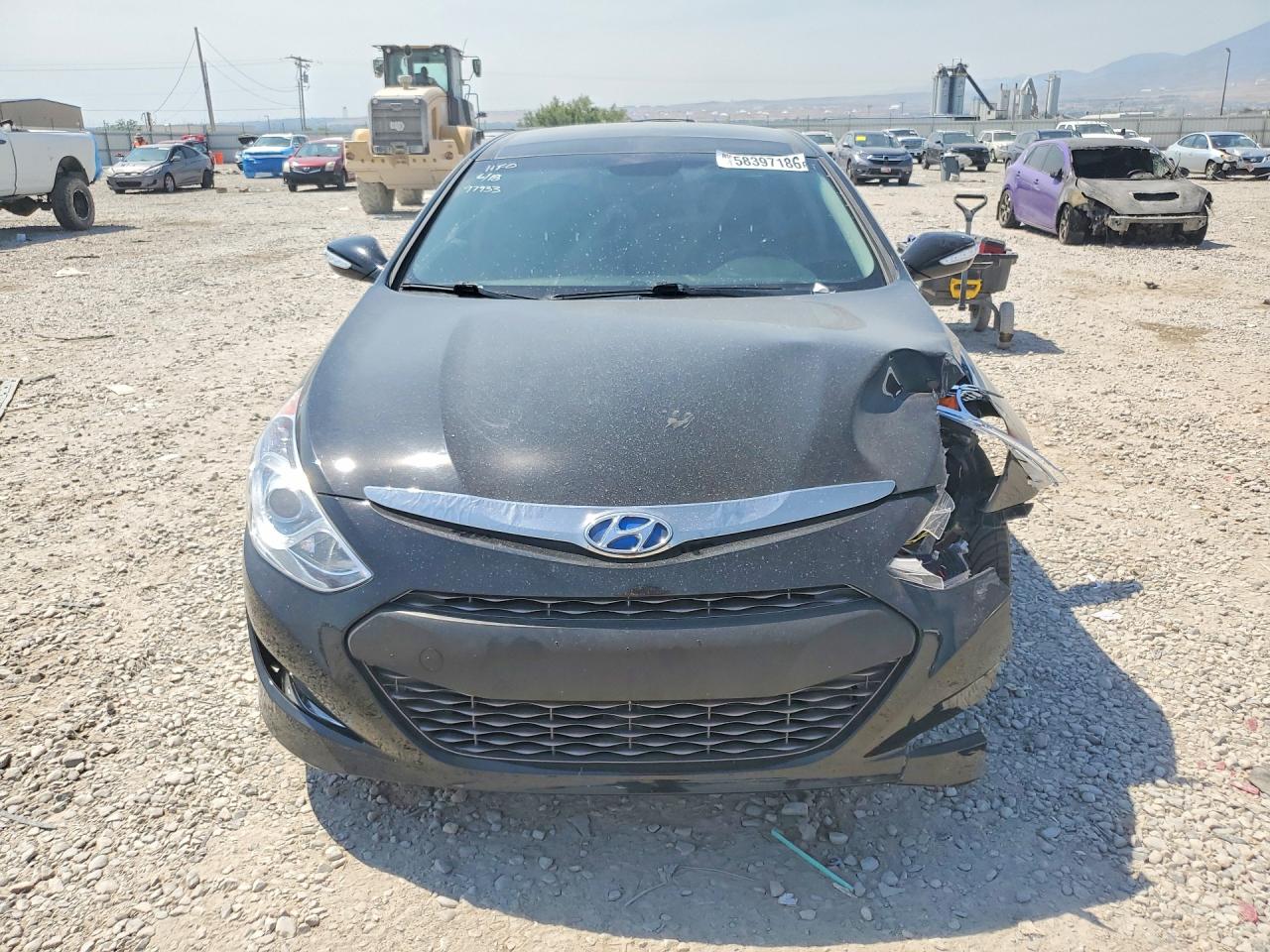 2013 Hyundai Sonata Hybrid Black vin: KMHEC4A48DA074784