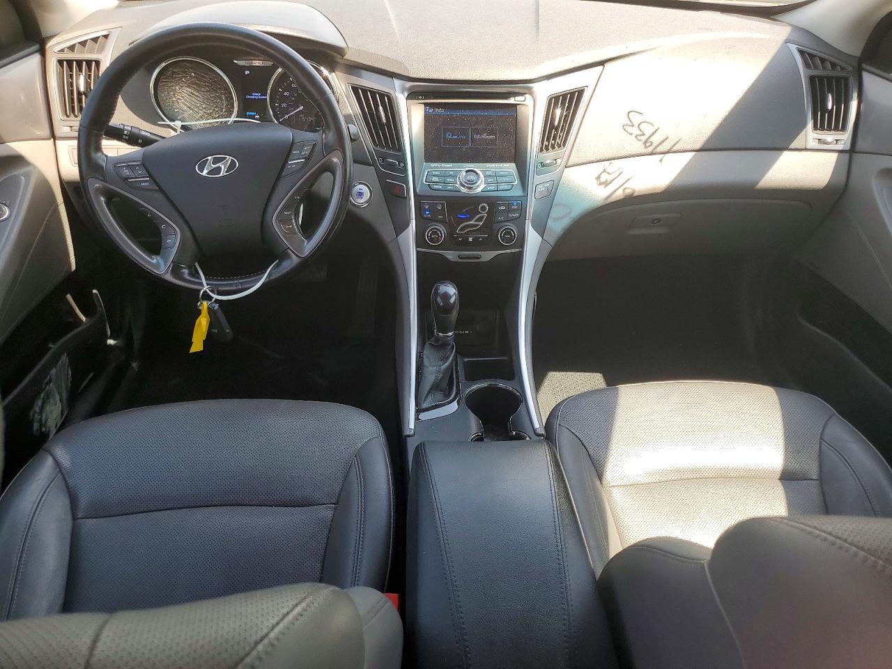 2013 Hyundai Sonata Hybrid Black vin: KMHEC4A48DA074784