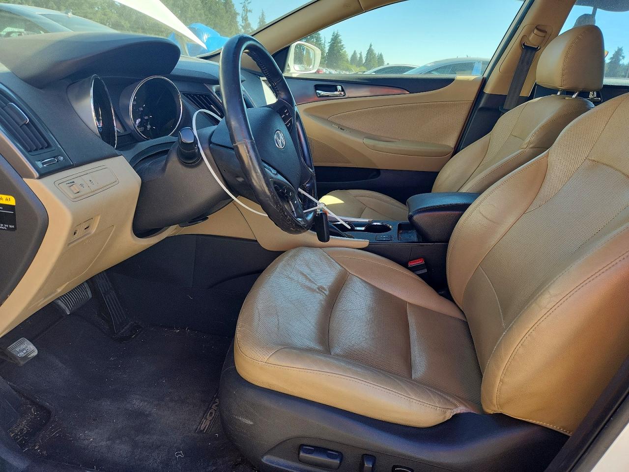 2013 Hyundai Sonata Hybrid White vin: KMHEC4A48DA076096