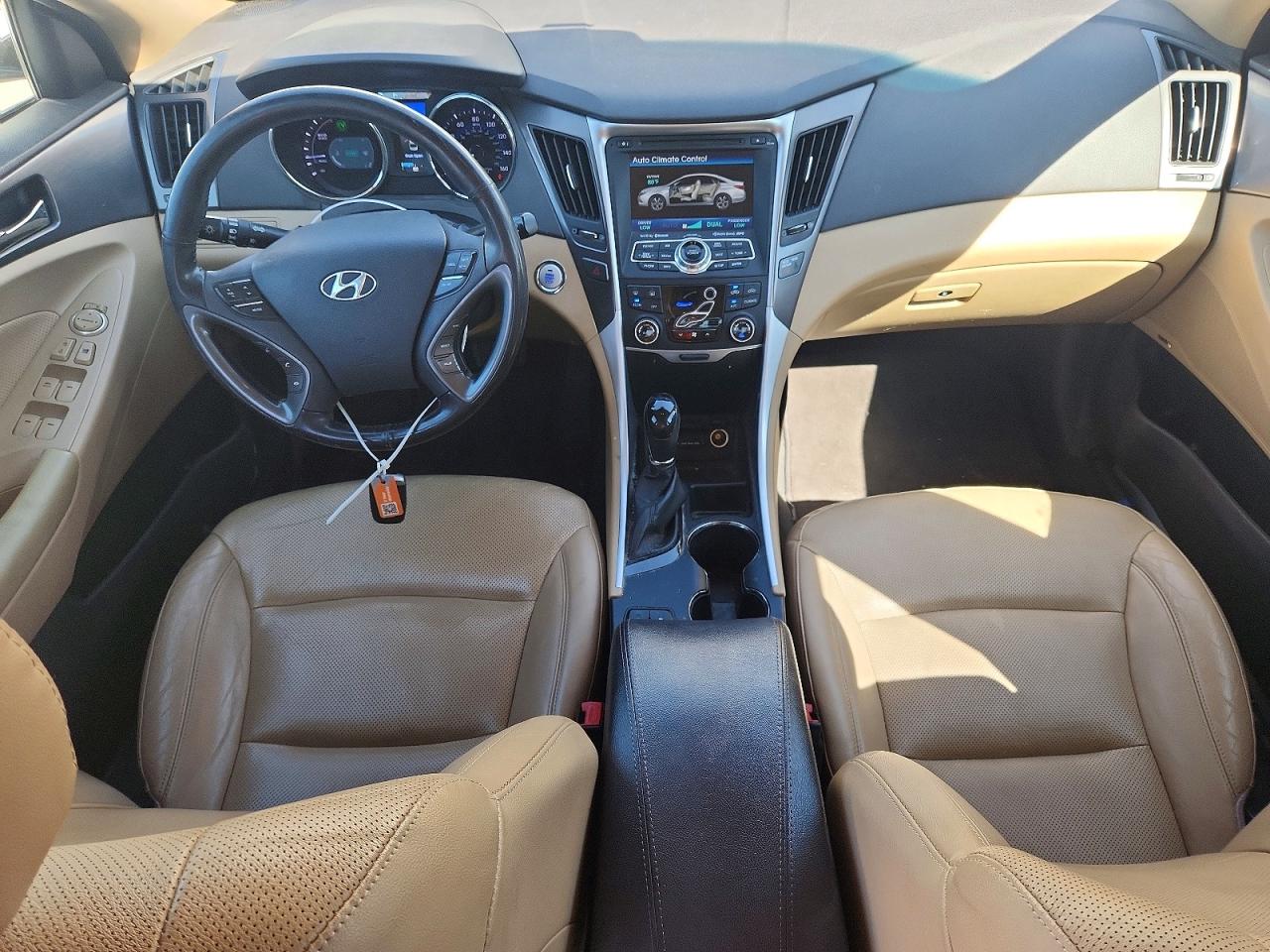 2013 Hyundai Sonata Hybrid White vin: KMHEC4A48DA076096