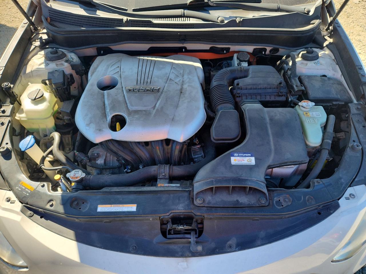 2013 Hyundai Sonata Hybrid White vin: KMHEC4A48DA076096