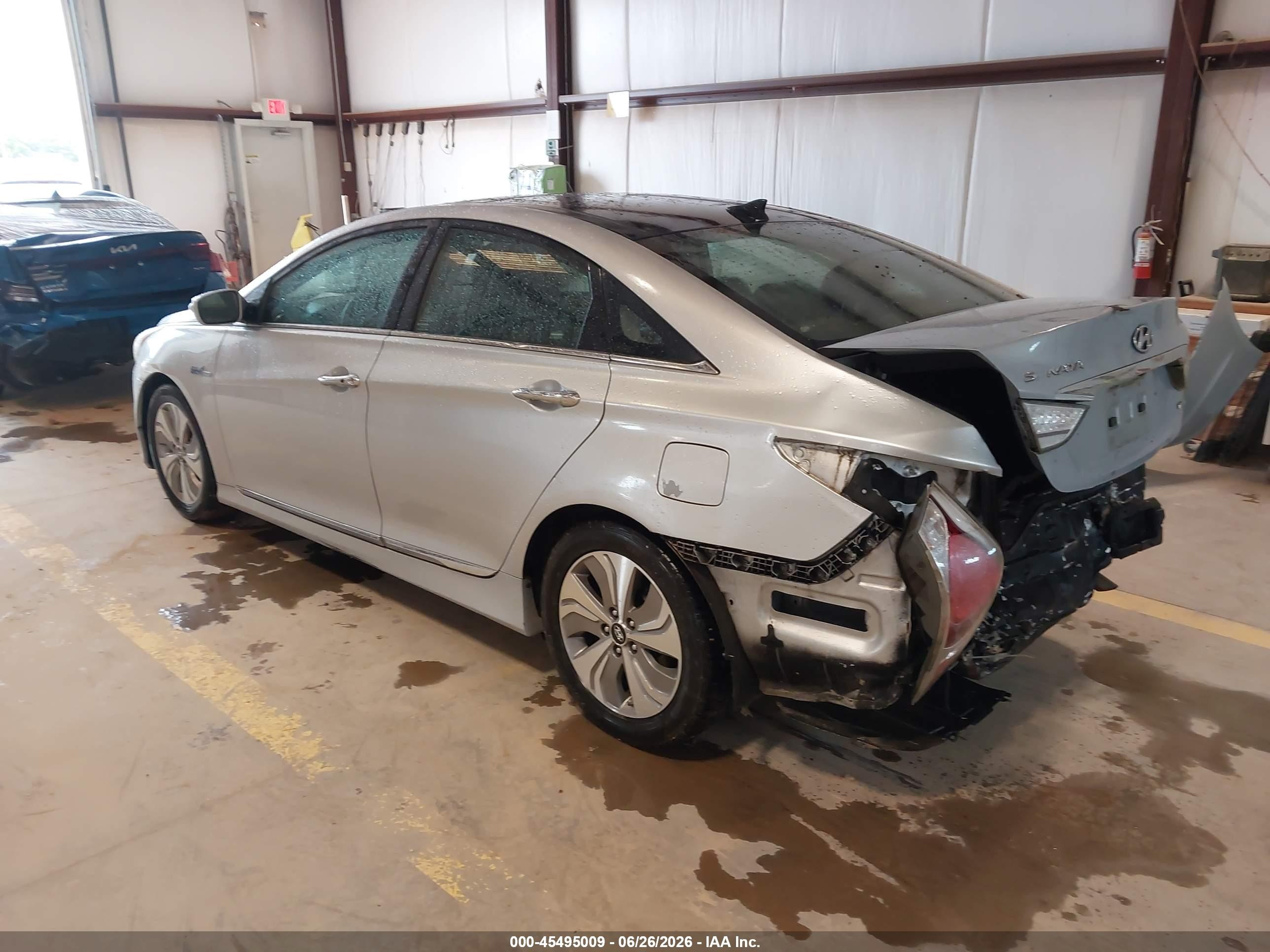 2013 Hyundai Sonata Hybrid Limited Silver vin: KMHEC4A48DA076244