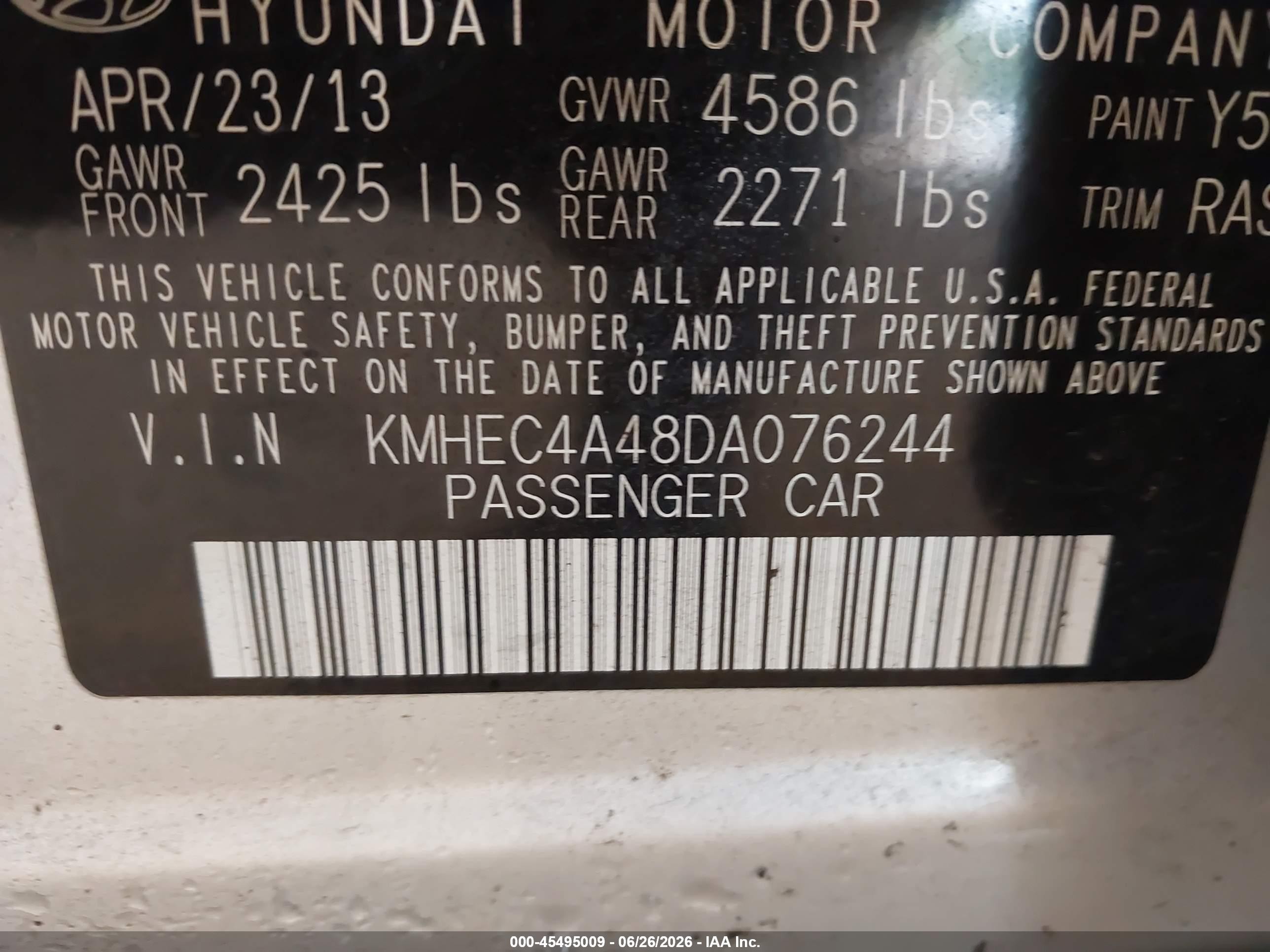 2013 Hyundai Sonata Hybrid Limited Silver vin: KMHEC4A48DA076244