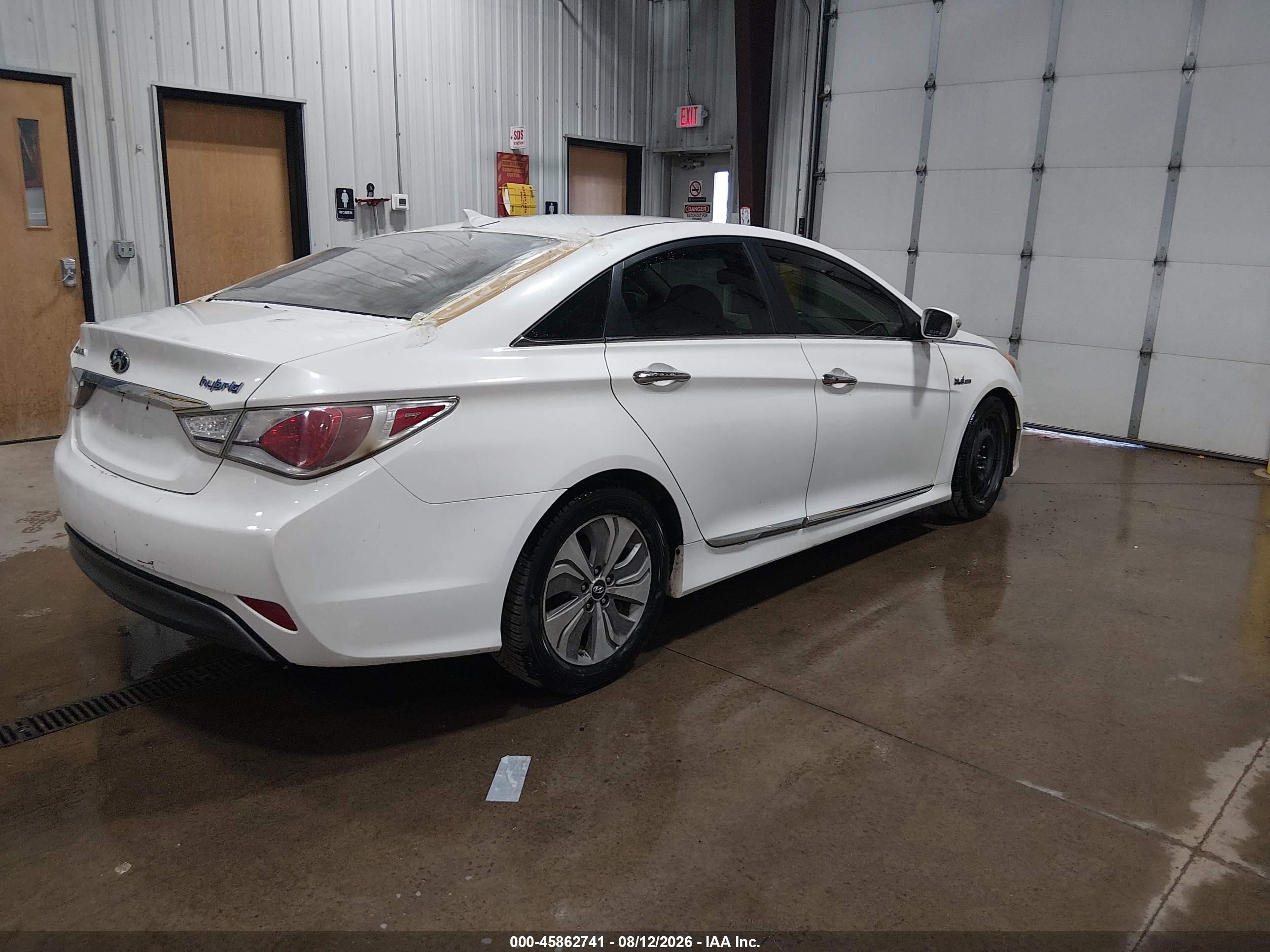 2013 Hyundai Sonata Hybrid Limited White vin: KMHEC4A48DA088569