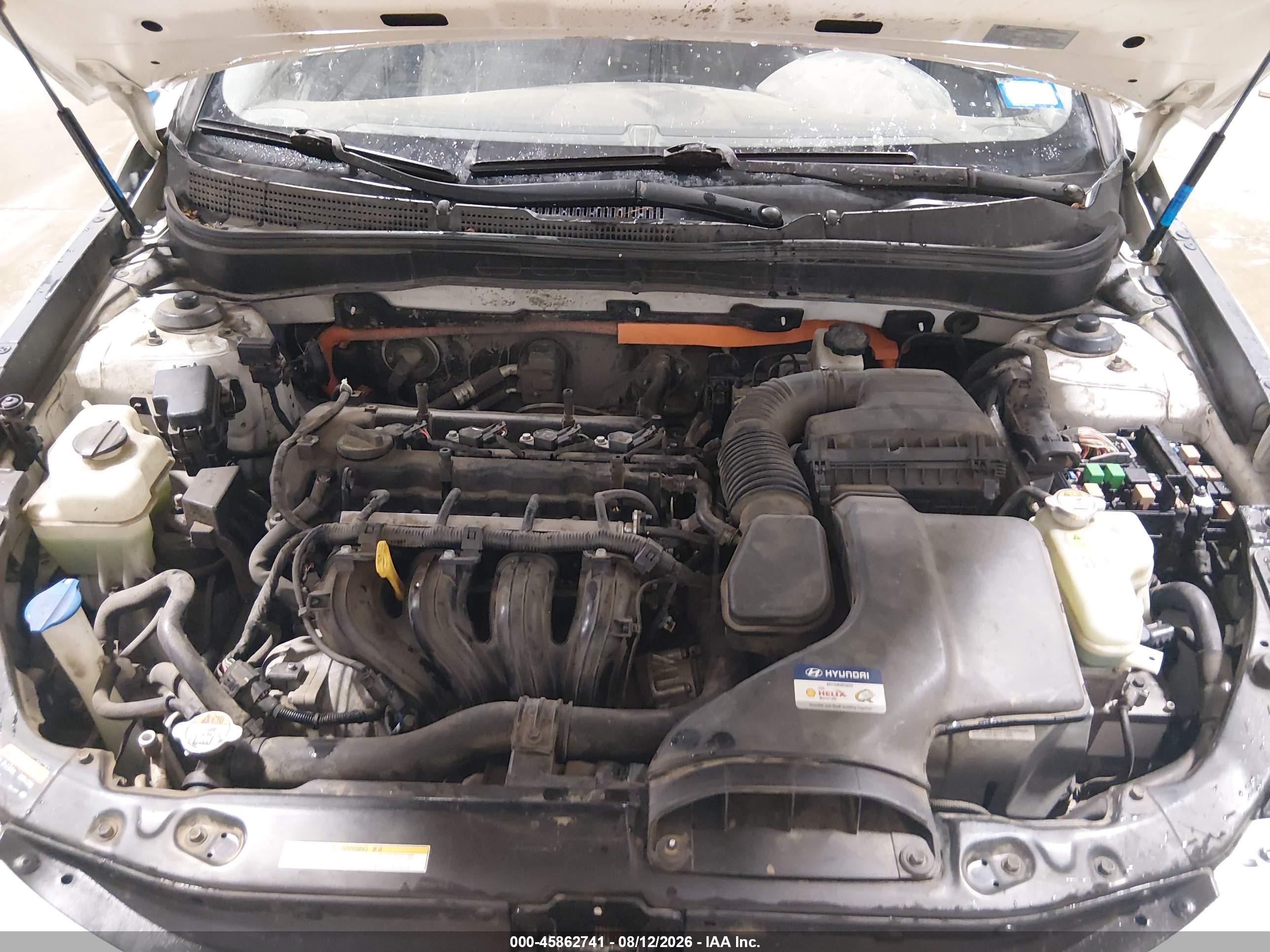 2013 Hyundai Sonata Hybrid Limited White vin: KMHEC4A48DA088569