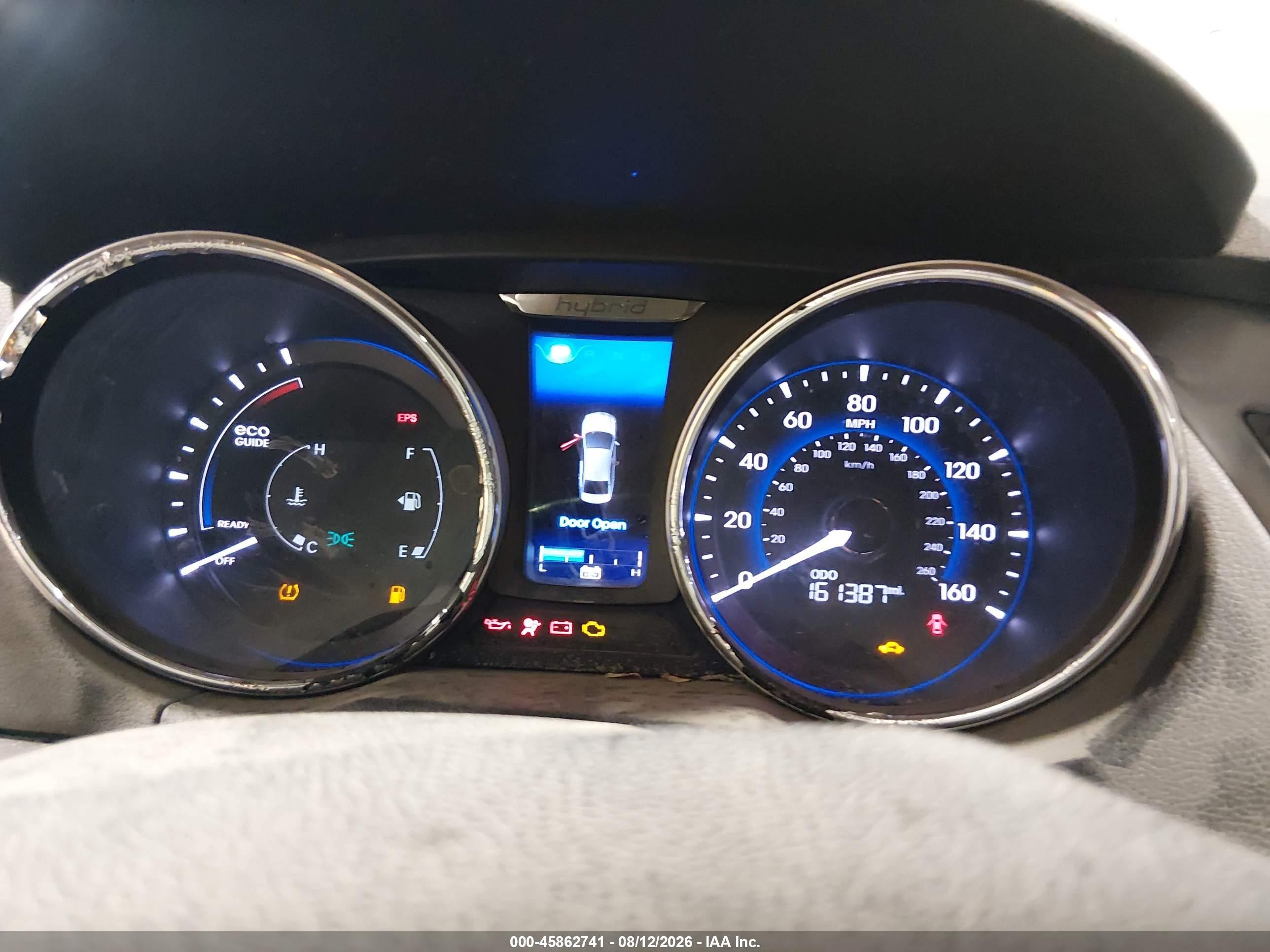 2013 Hyundai Sonata Hybrid Limited White vin: KMHEC4A48DA088569