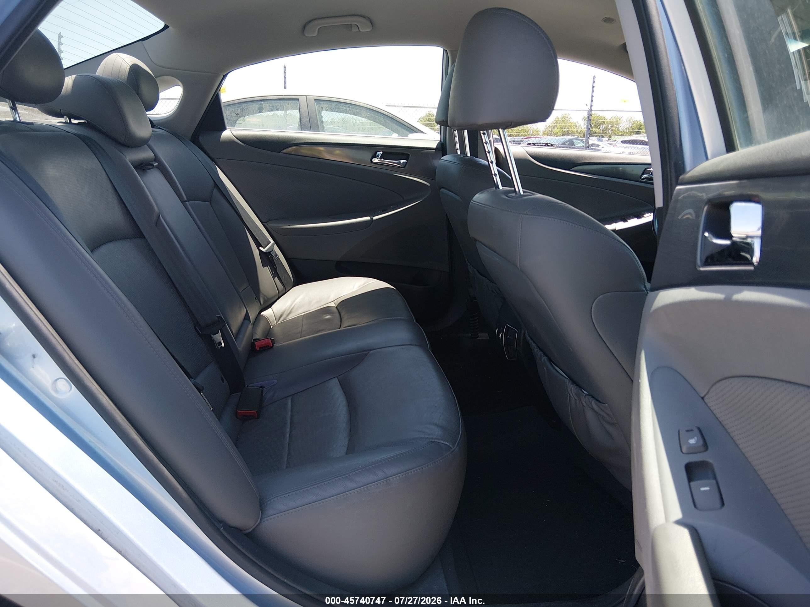 2013 Hyundai Sonata Hybrid Limited Blue vin: KMHEC4A48DA091424