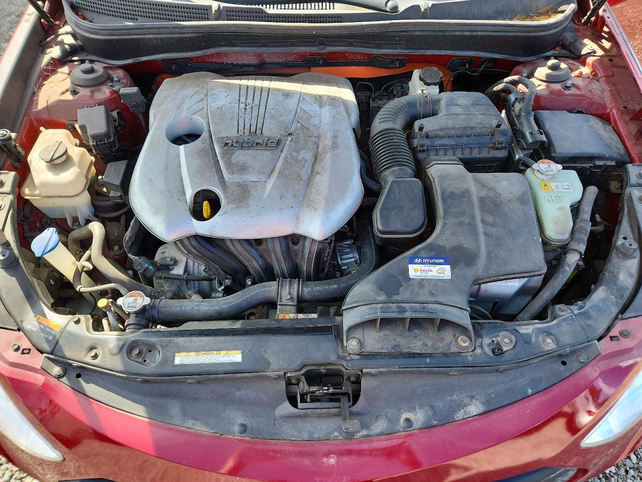 2013 Hyundai Sonata Hybrid Красный vin: KMHEC4A48DA092086