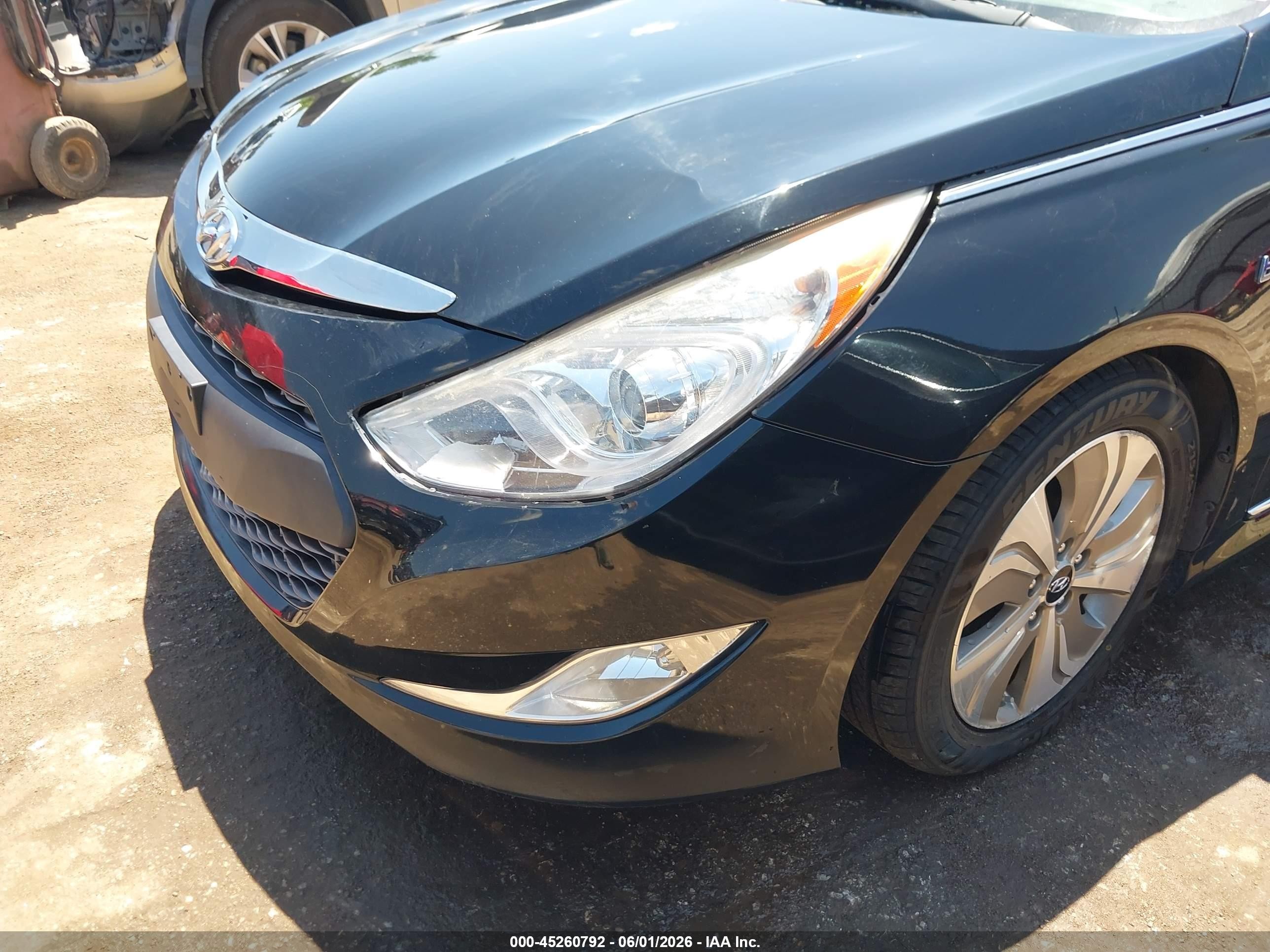 2013 Hyundai Sonata Hybrid Limited Black vin: KMHEC4A48DA095327