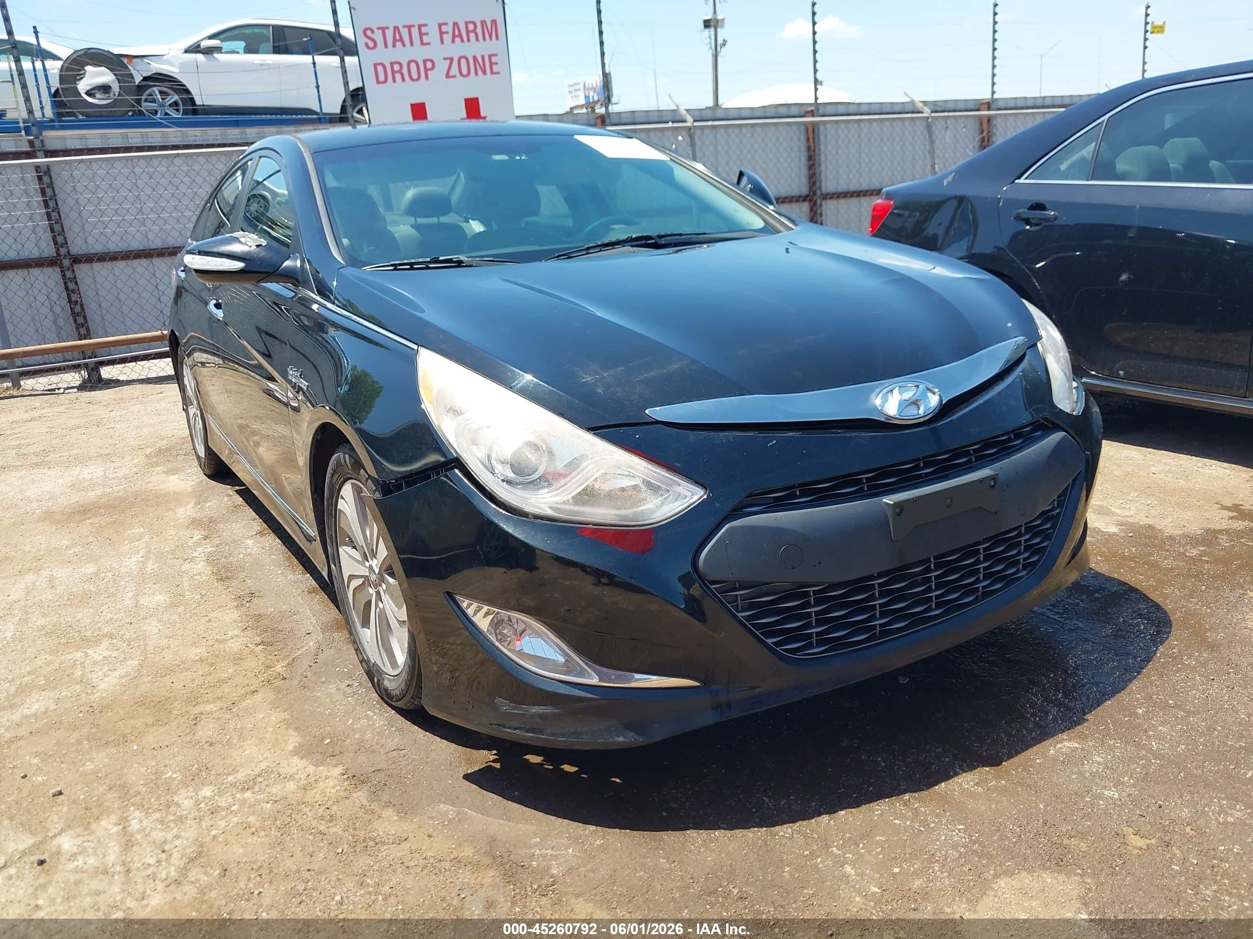2013 Hyundai Sonata Hybrid Limited Black vin: KMHEC4A48DA095327