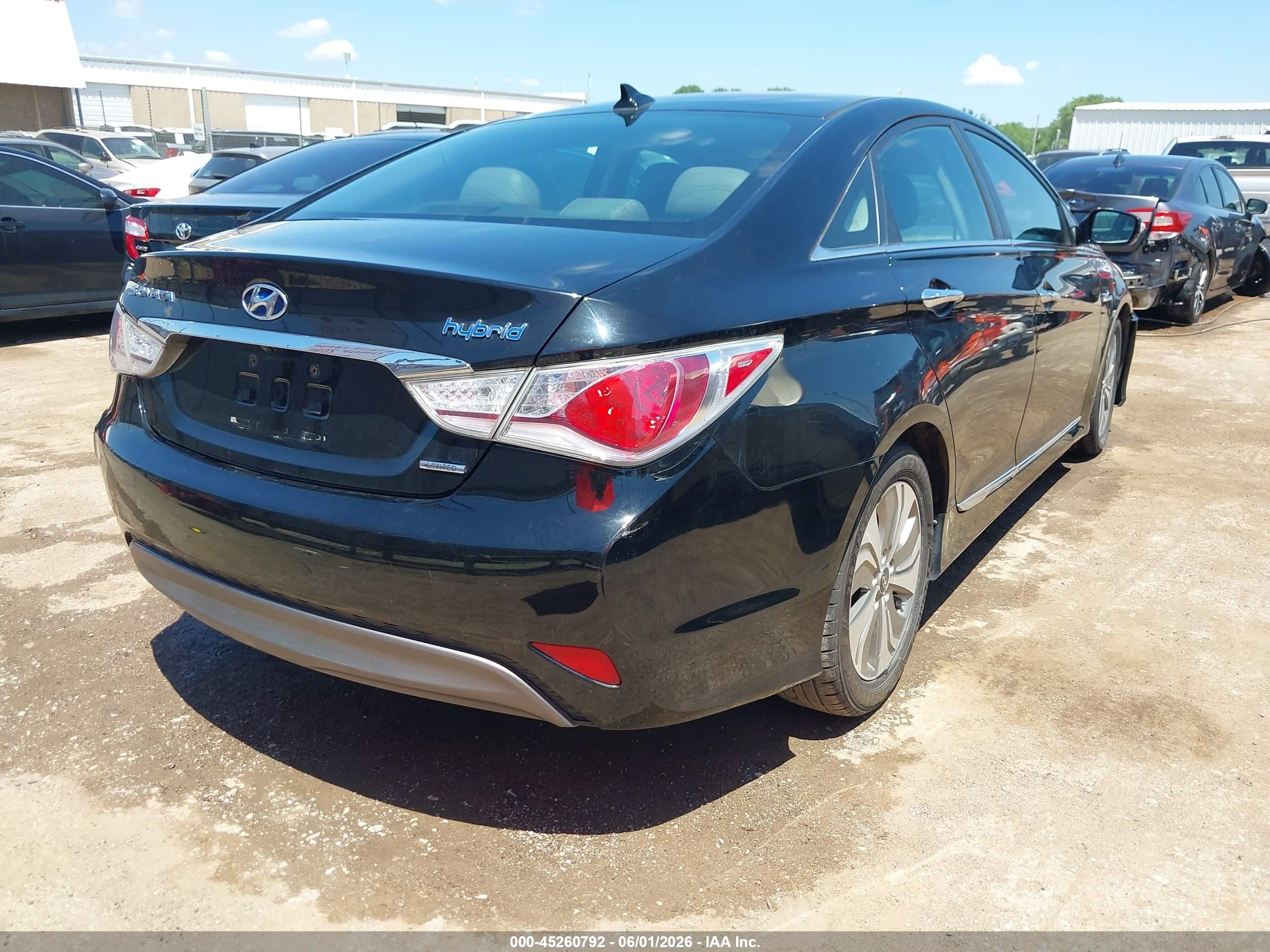 2013 Hyundai Sonata Hybrid Limited Black vin: KMHEC4A48DA095327