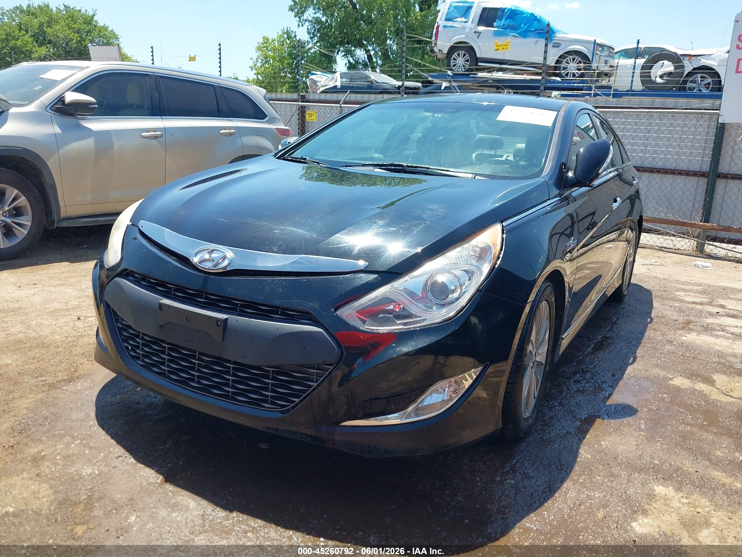 2013 Hyundai Sonata Hybrid Limited Black vin: KMHEC4A48DA095327