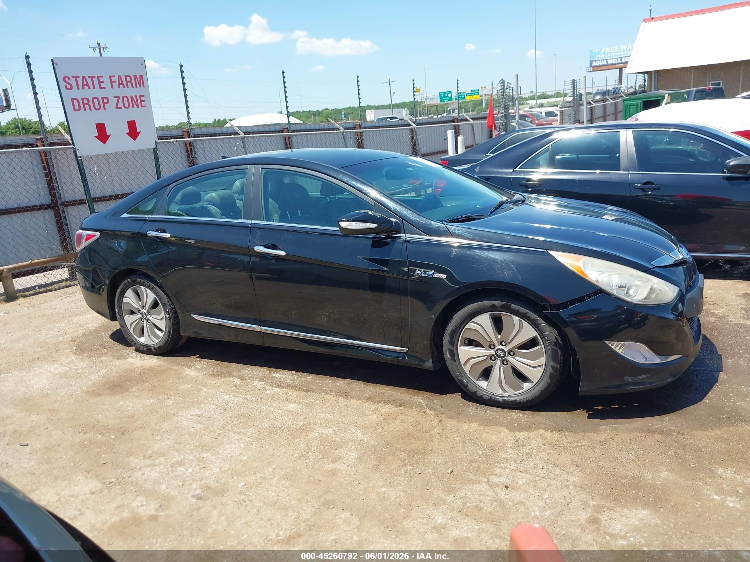 2013 Hyundai Sonata Hybrid Limited Black vin: KMHEC4A48DA095327