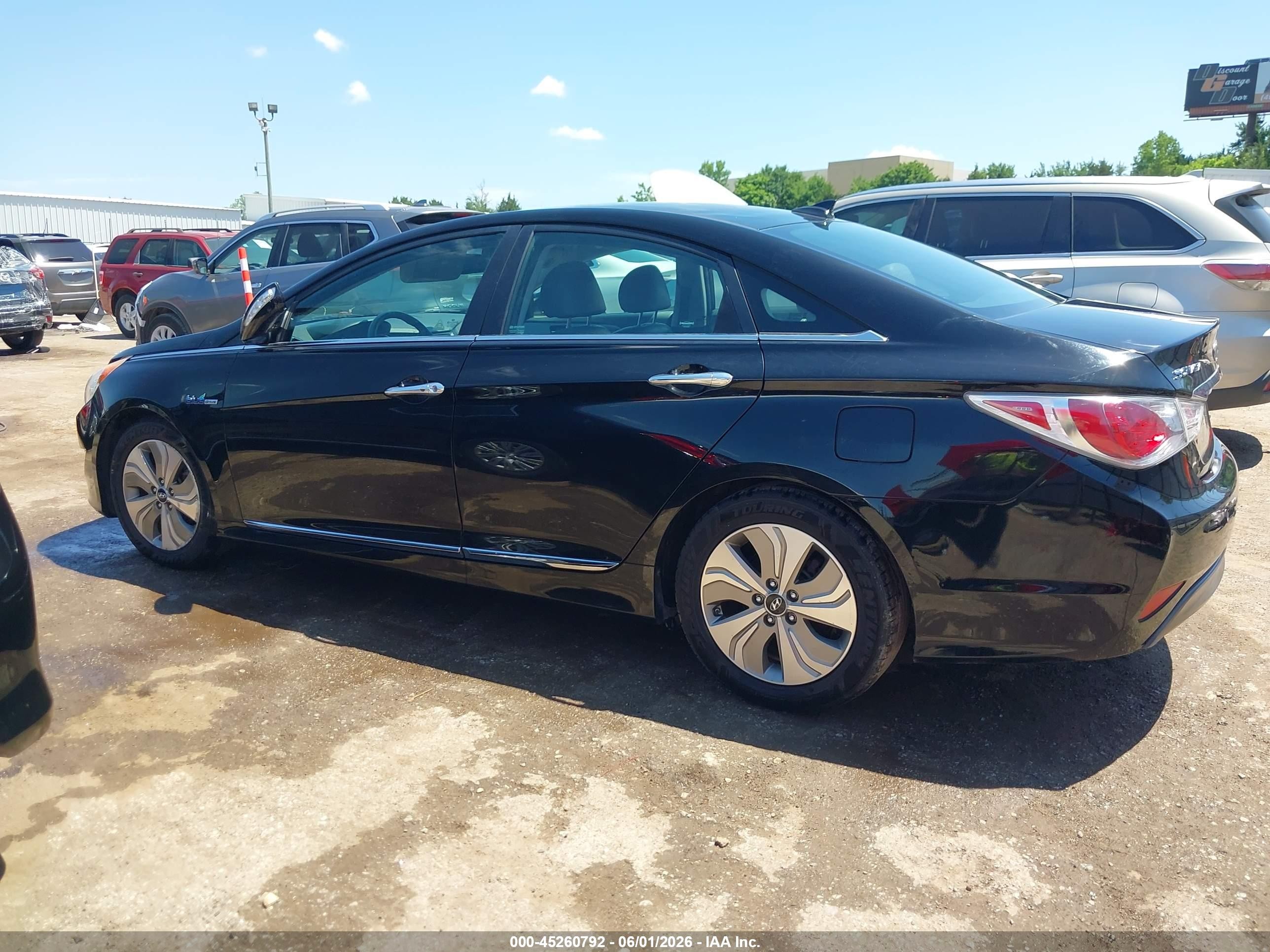 2013 Hyundai Sonata Hybrid Limited Black vin: KMHEC4A48DA095327
