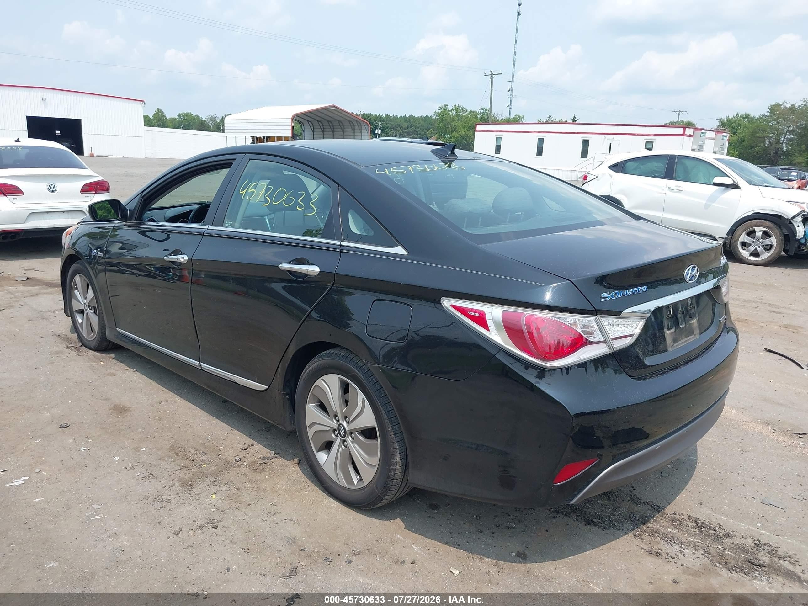 2013 Hyundai Sonata Hybrid Limited Черный vin: KMHEC4A48DA098129
