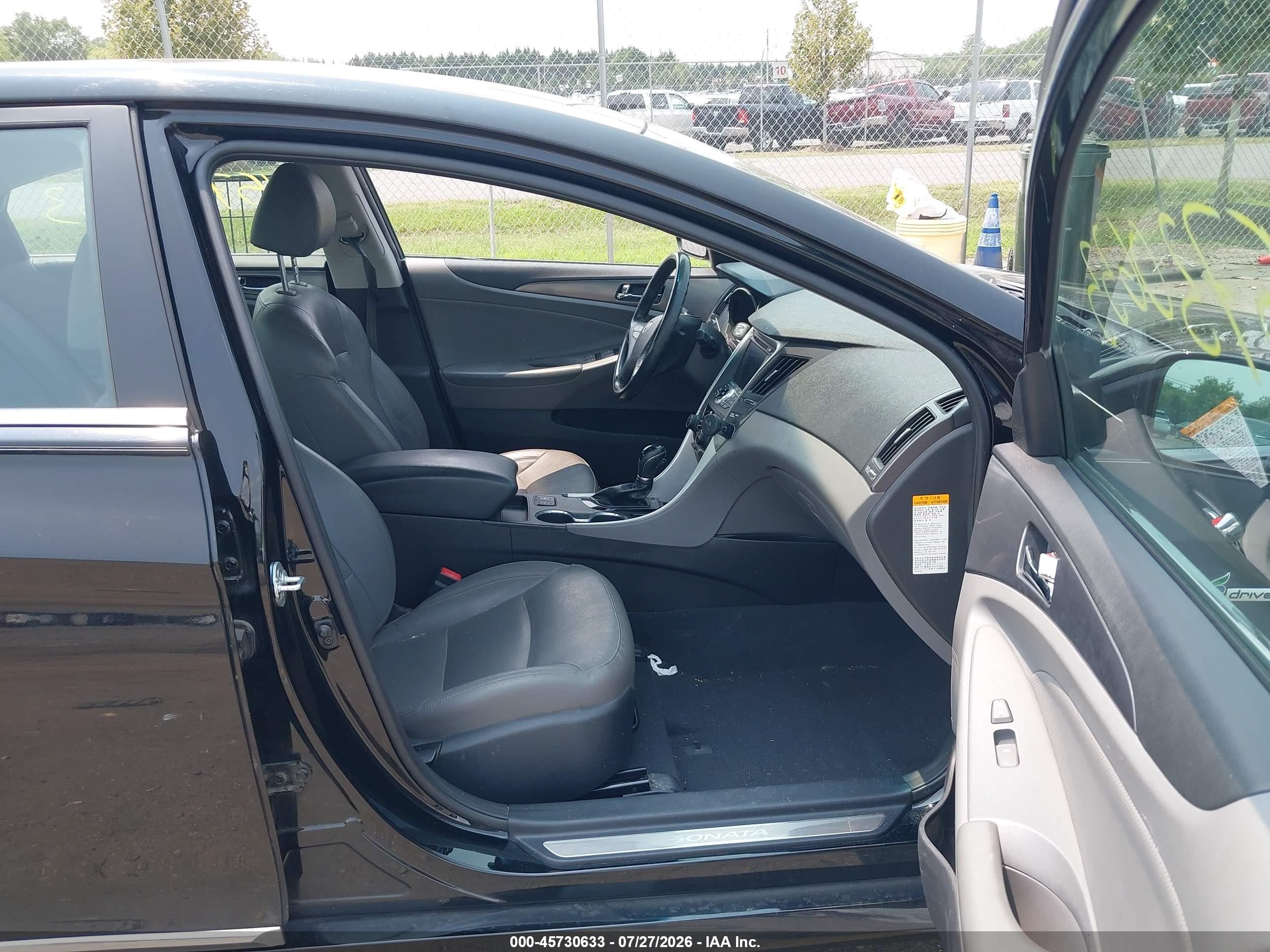 2013 Hyundai Sonata Hybrid Limited Черный vin: KMHEC4A48DA098129