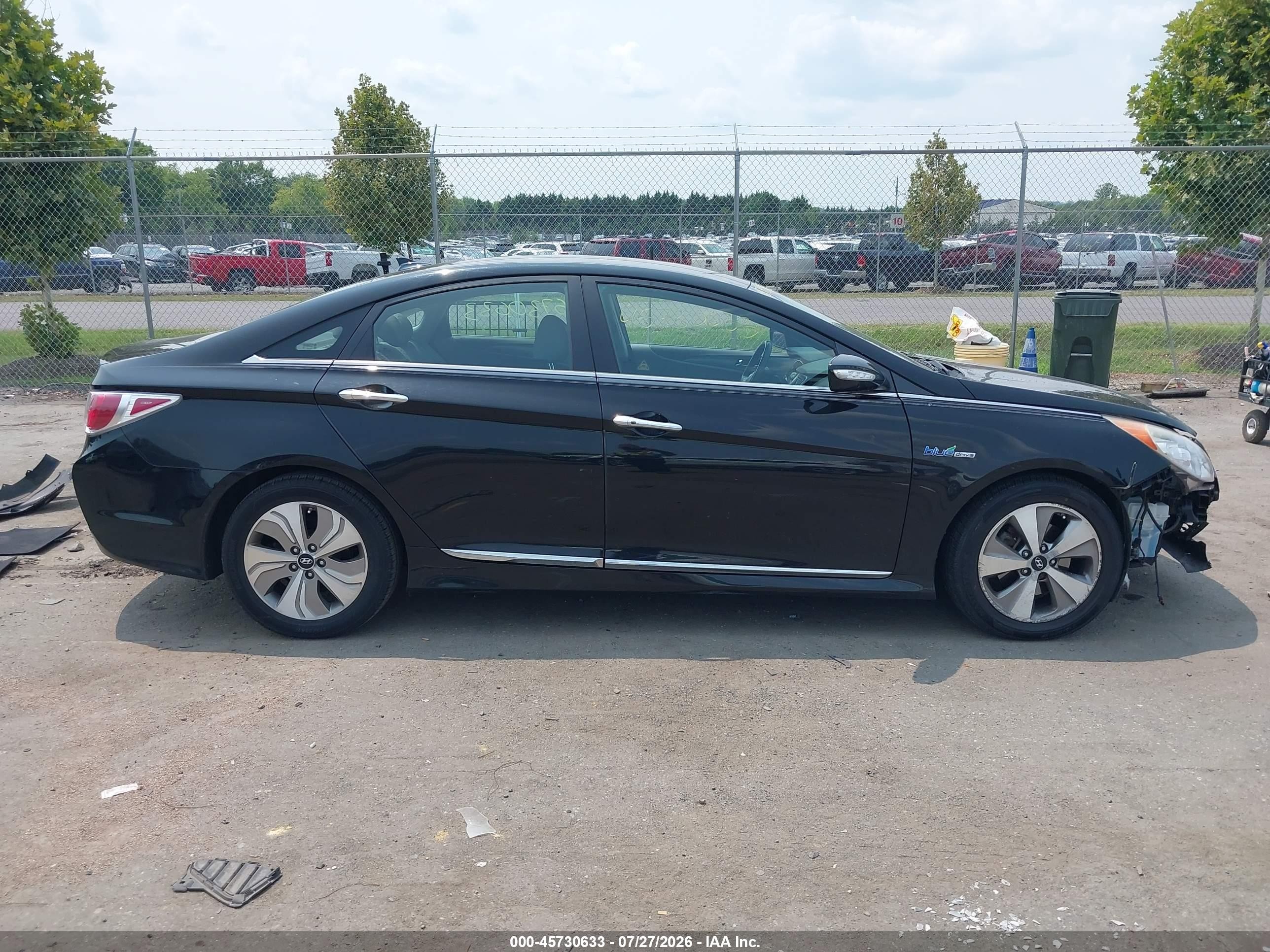 2013 Hyundai Sonata Hybrid Limited Черный vin: KMHEC4A48DA098129
