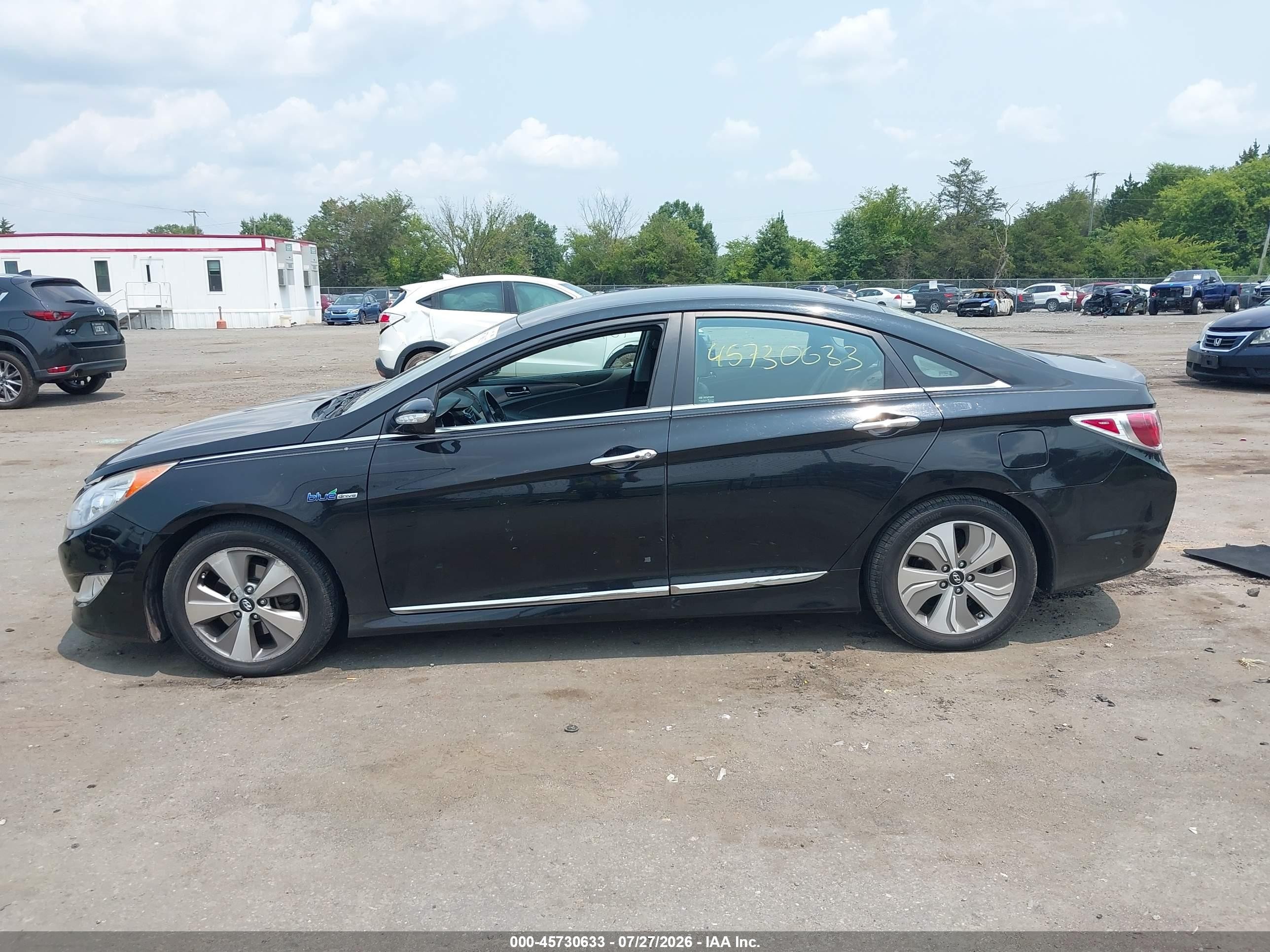 2013 Hyundai Sonata Hybrid Limited Черный vin: KMHEC4A48DA098129