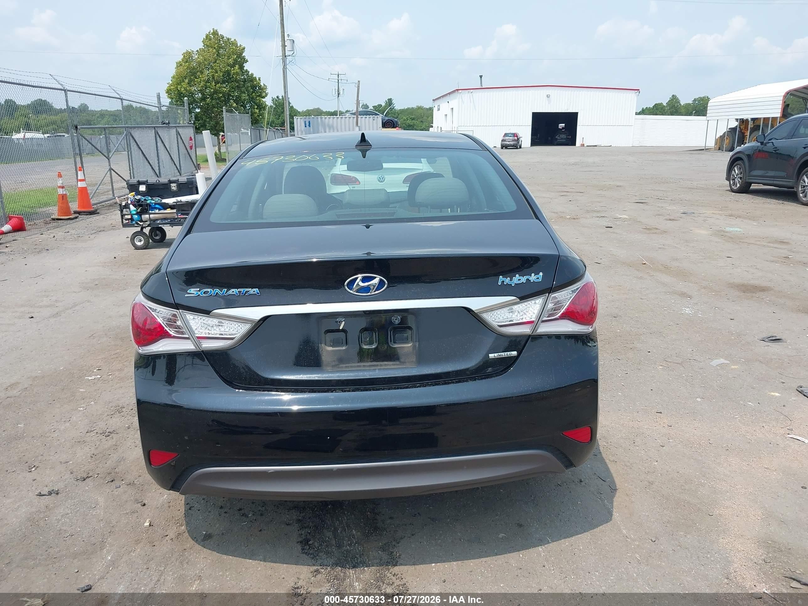 2013 Hyundai Sonata Hybrid Limited Черный vin: KMHEC4A48DA098129