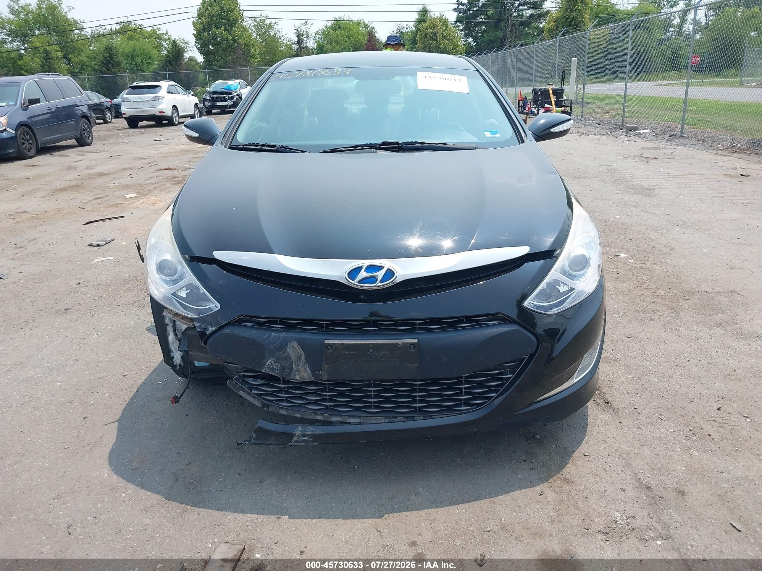2013 Hyundai Sonata Hybrid Limited Черный vin: KMHEC4A48DA098129