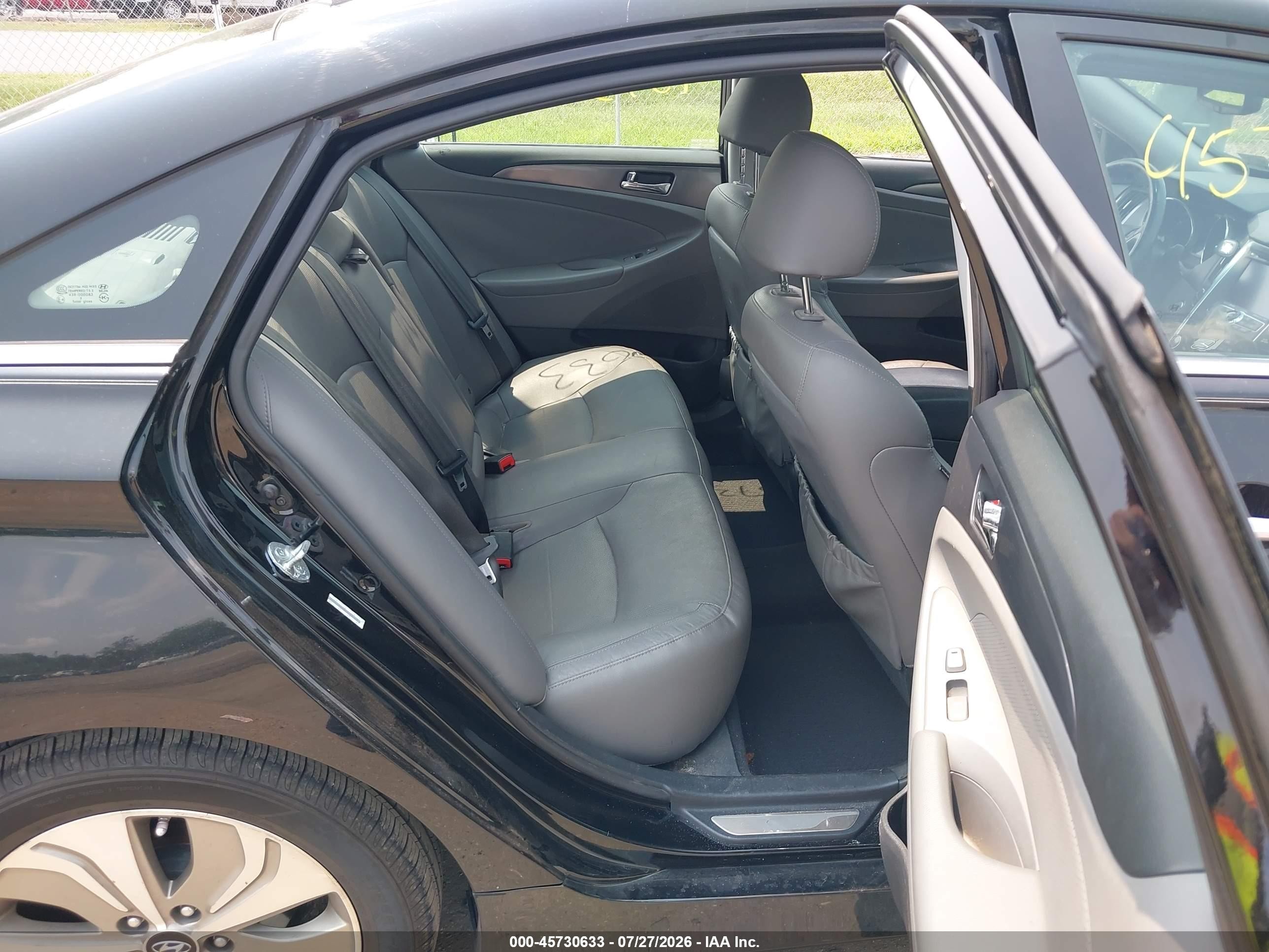 2013 Hyundai Sonata Hybrid Limited Черный vin: KMHEC4A48DA098129