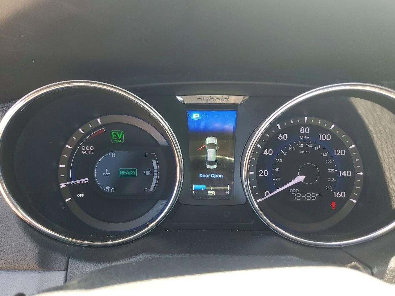 2013 Hyundai Sonata Hybrid Silver vin: KMHEC4A48DA098258