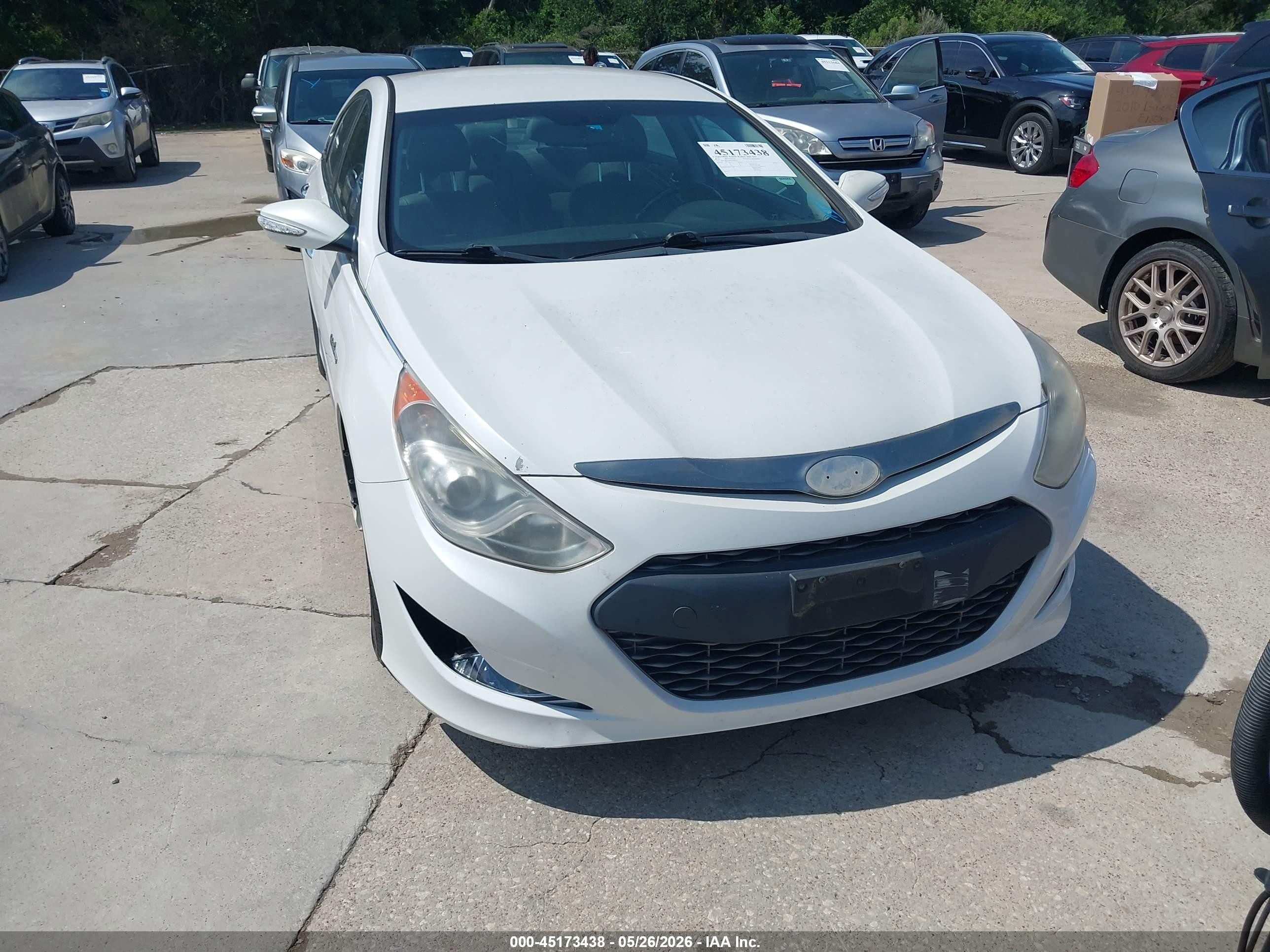2013 Hyundai Sonata Hybrid Limited White vin: KMHEC4A48DA098759
