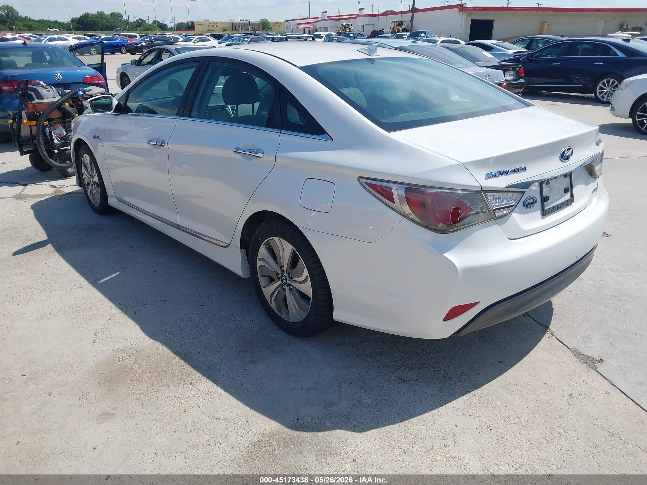 2013 Hyundai Sonata Hybrid Limited White vin: KMHEC4A48DA098759