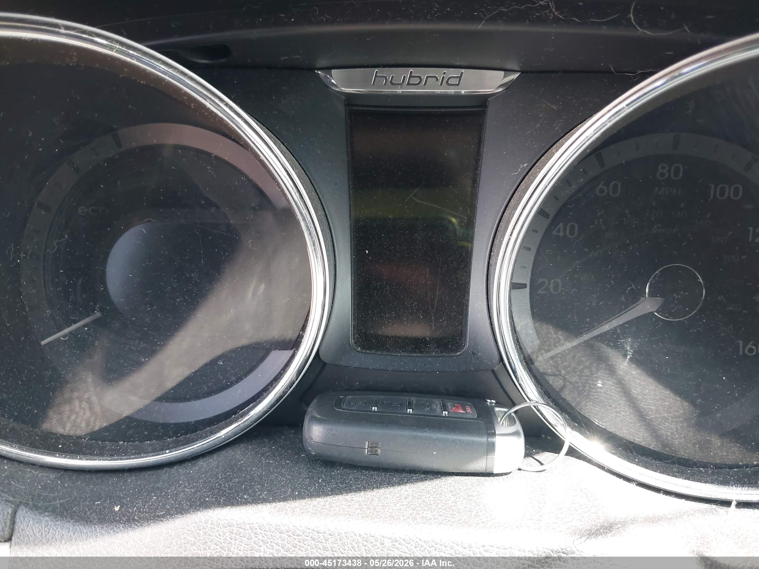 2013 Hyundai Sonata Hybrid Limited White vin: KMHEC4A48DA098759