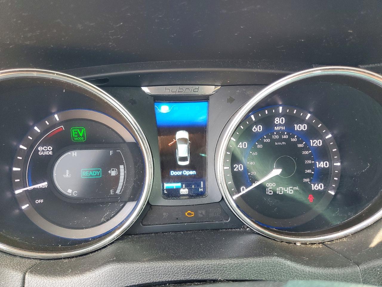 2013 Hyundai Sonata Hybrid Blue vin: KMHEC4A48DA099328