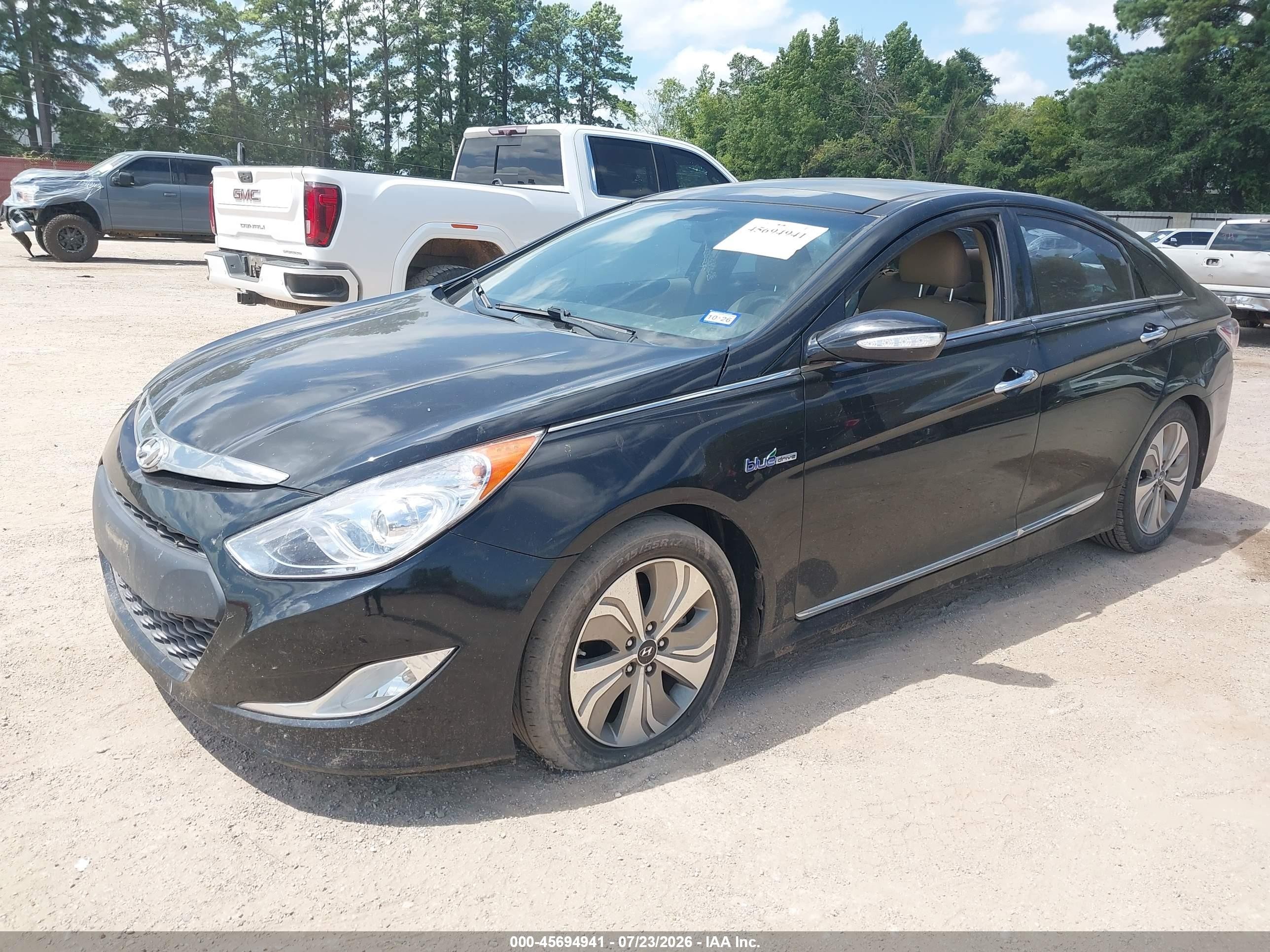 2014 Hyundai Sonata Hybrid Limited Black vin: KMHEC4A48EA103640