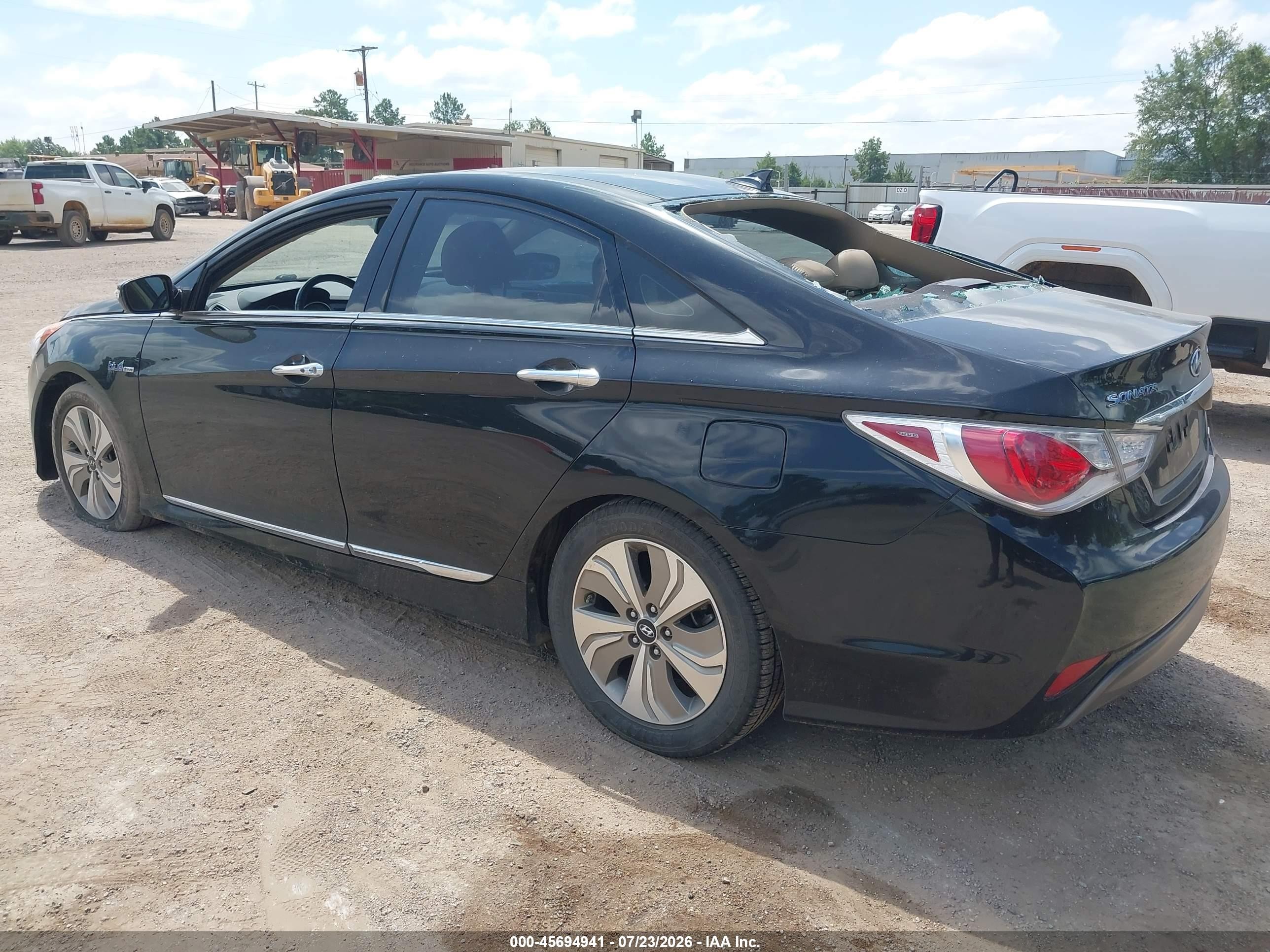 2014 Hyundai Sonata Hybrid Limited Black vin: KMHEC4A48EA103640