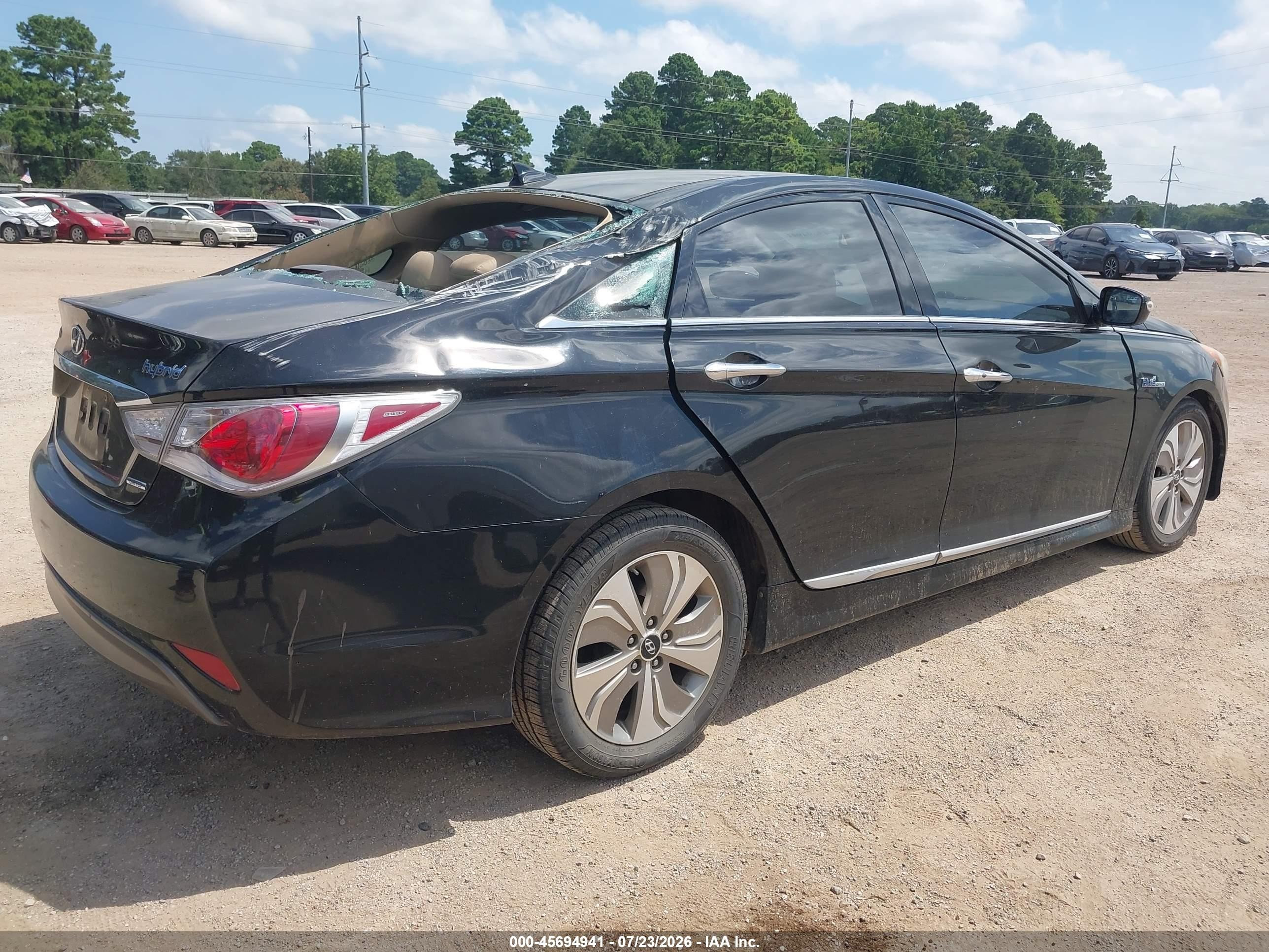 2014 Hyundai Sonata Hybrid Limited Black vin: KMHEC4A48EA103640