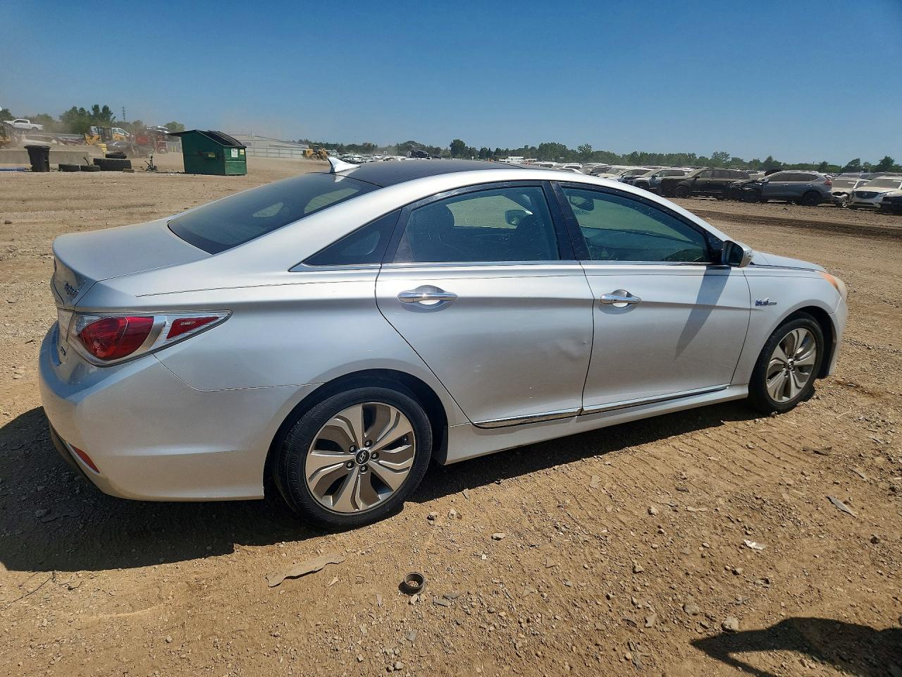 2014 Hyundai Sonata Hybrid Серебряный vin: KMHEC4A48EA108627