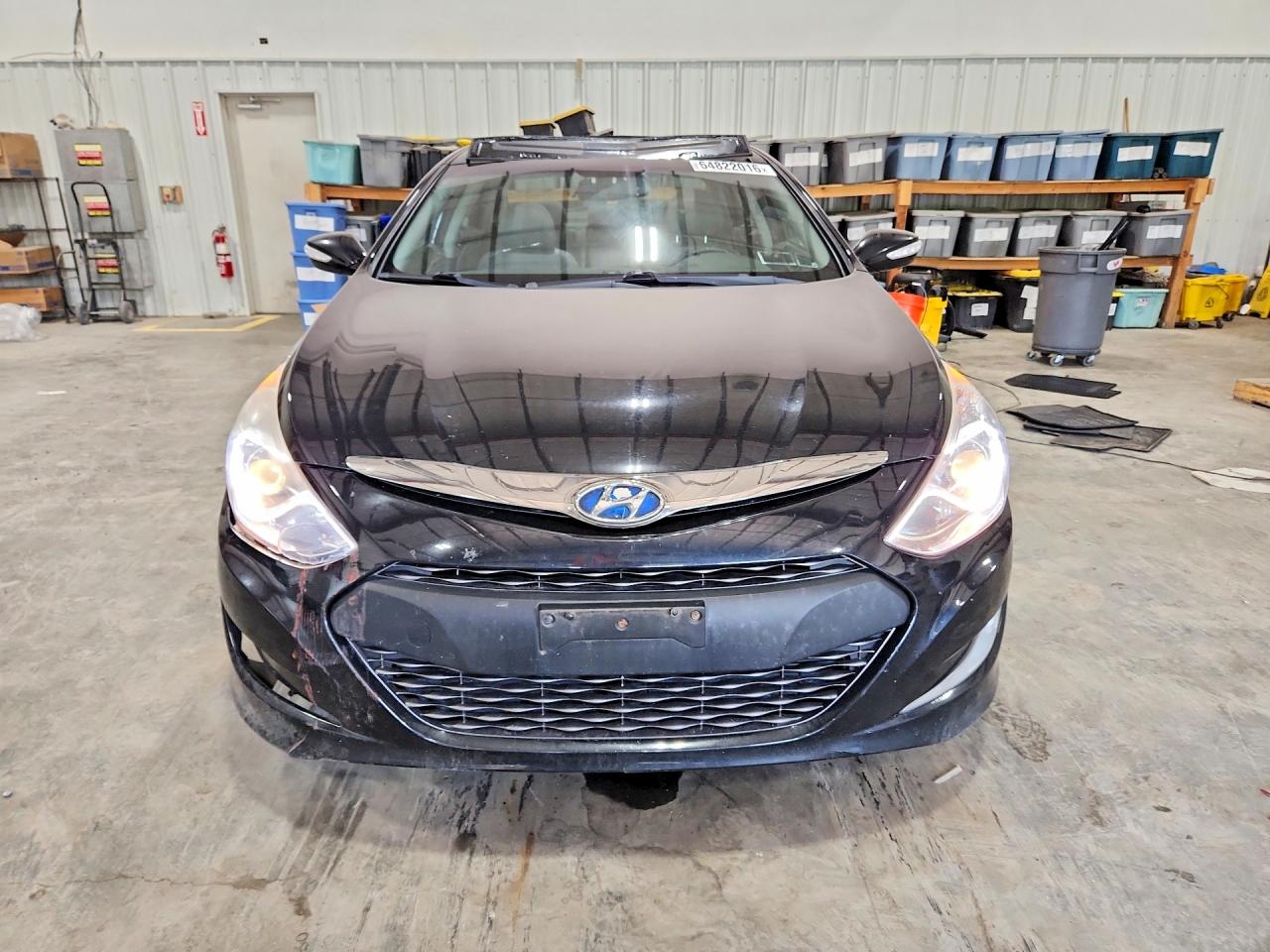 2014 Hyundai Sonata Hybrid Black vin: KMHEC4A48EA110068