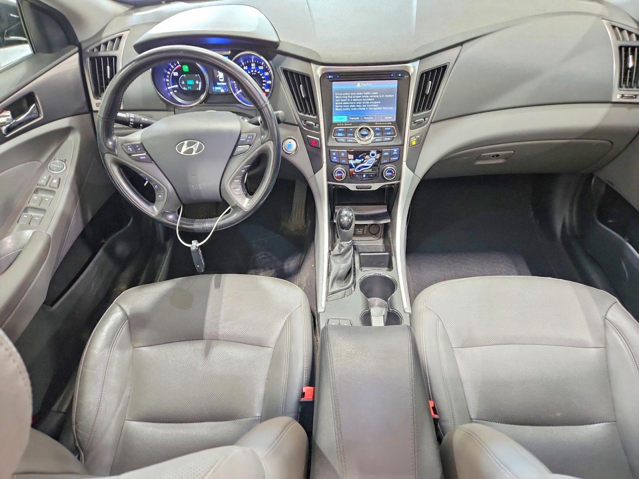 2014 Hyundai Sonata Hybrid Black vin: KMHEC4A48EA110068