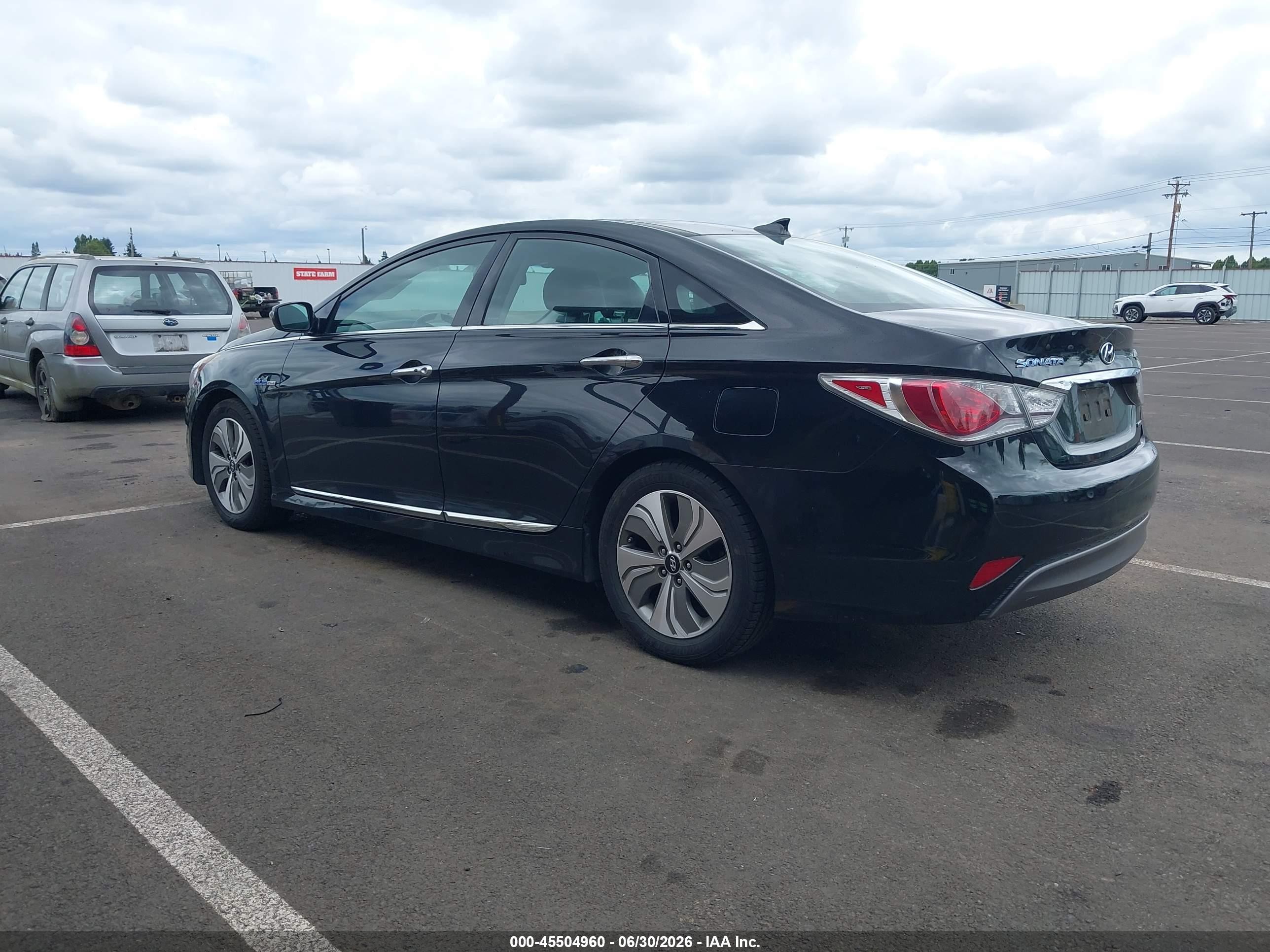 2014 Hyundai Sonata Hybrid Black vin: KMHEC4A48EA111298