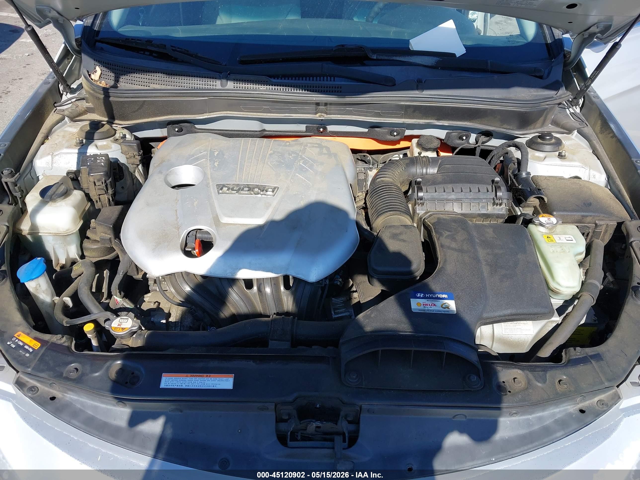 2014 Hyundai Sonata Hybrid   Silver vin: KMHEC4A48EA116517