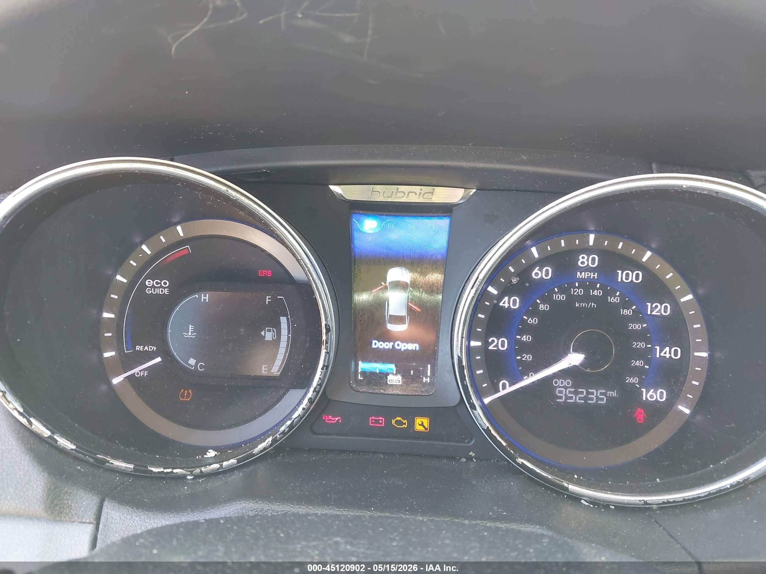 2014 Hyundai Sonata Hybrid   Silver vin: KMHEC4A48EA116517
