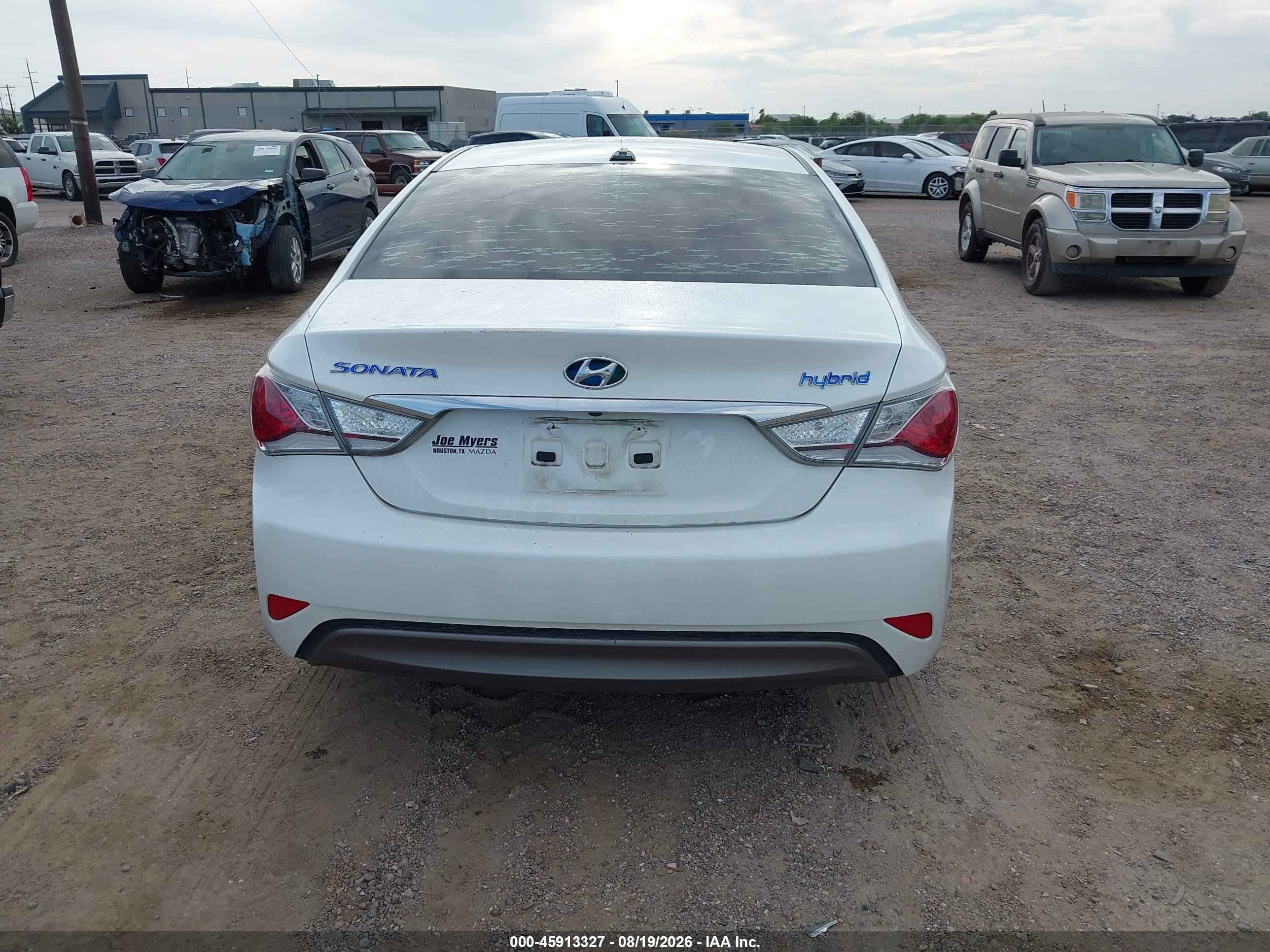 2014 Hyundai Sonata Hybrid White vin: KMHEC4A48EA118123