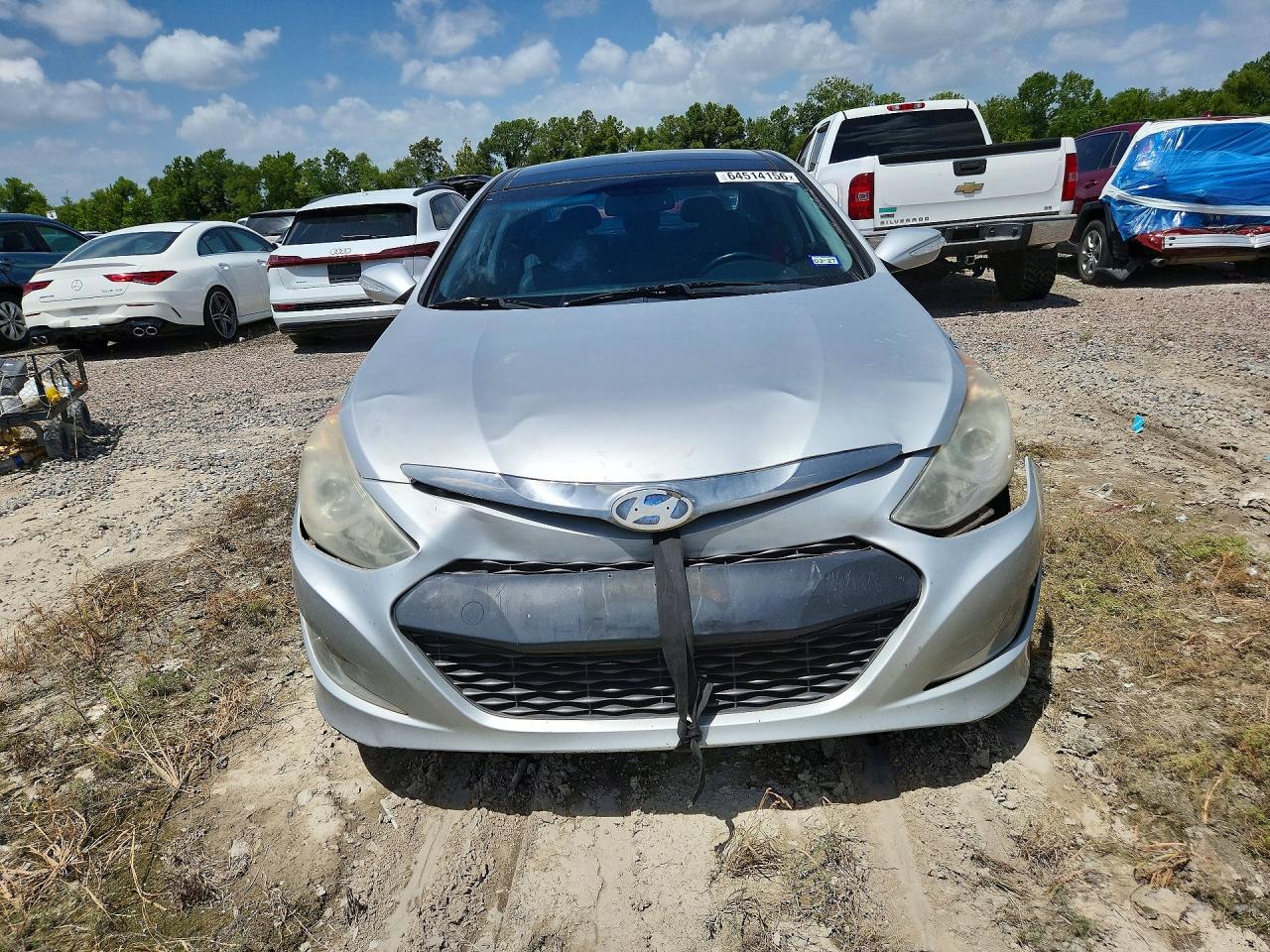 2015 Hyundai Sonata Hybrid Limited Silver vin: KMHEC4A48FA119757